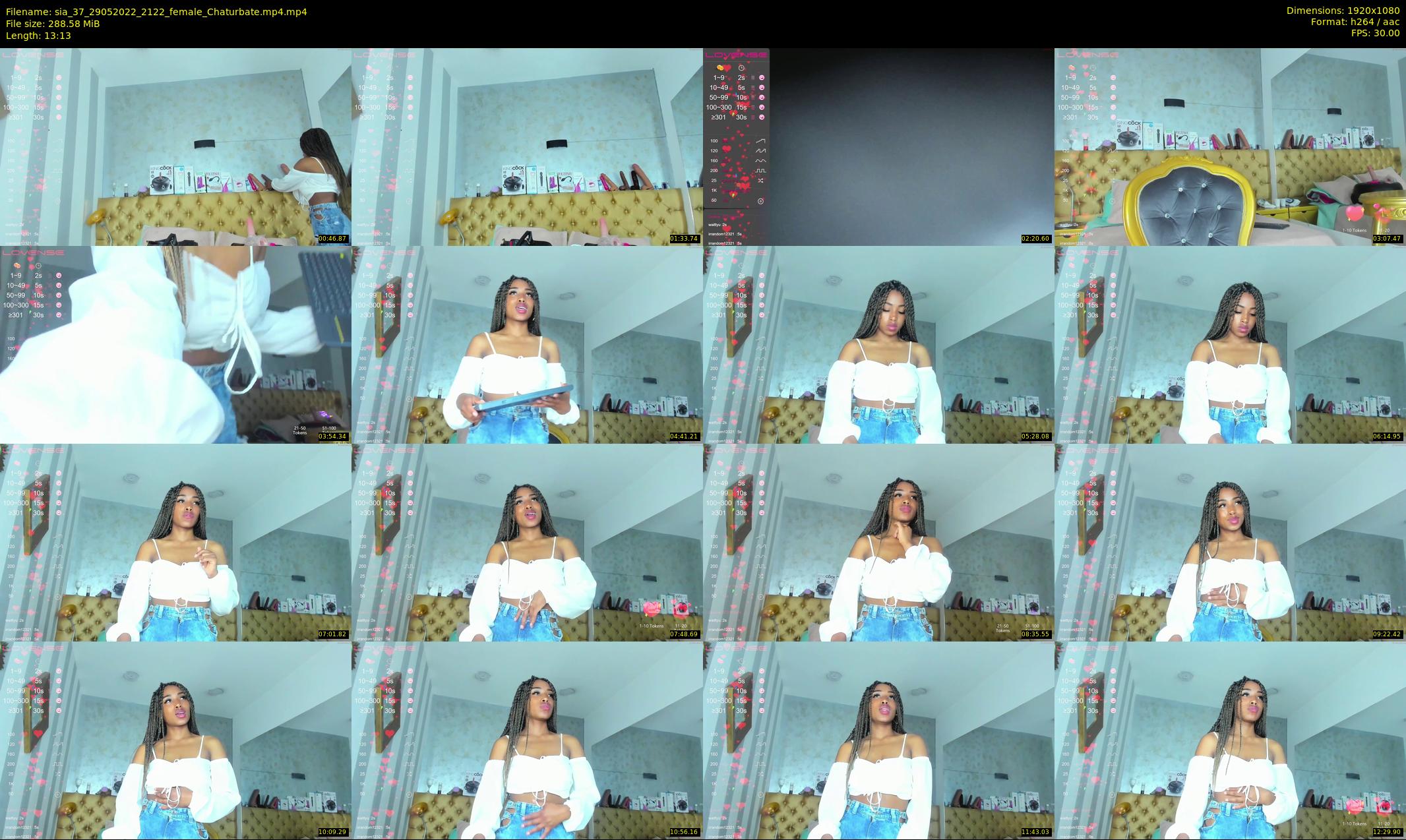 sia_37 — 14 minute Chaturbate female cam show recording, 1080p, May 29, 2022