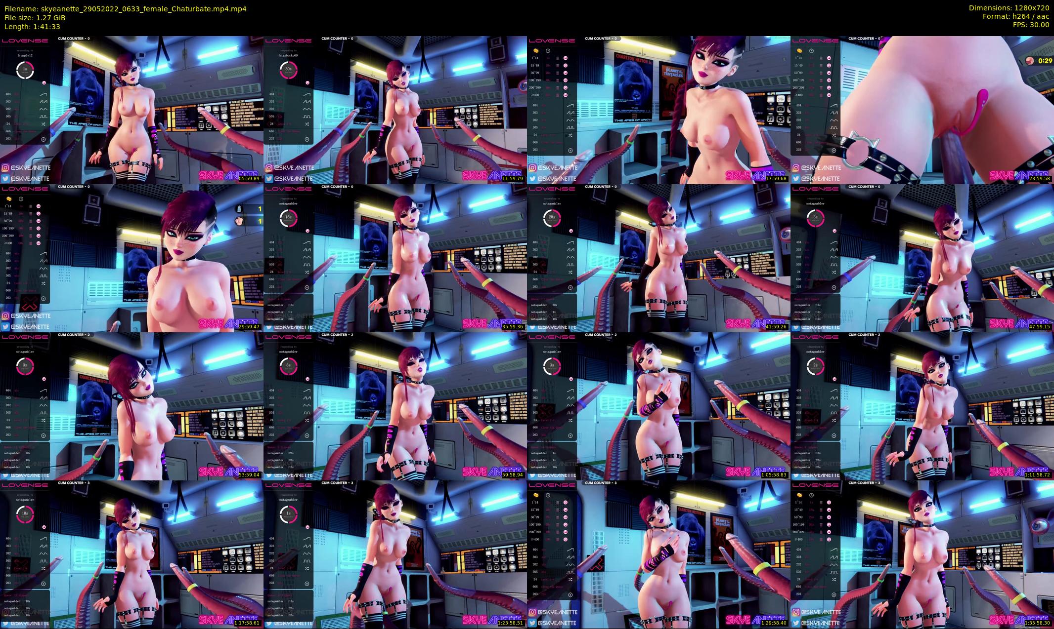 skyeanette — 102 minute Chaturbate female cam show recording, 720p, May 29, 2022