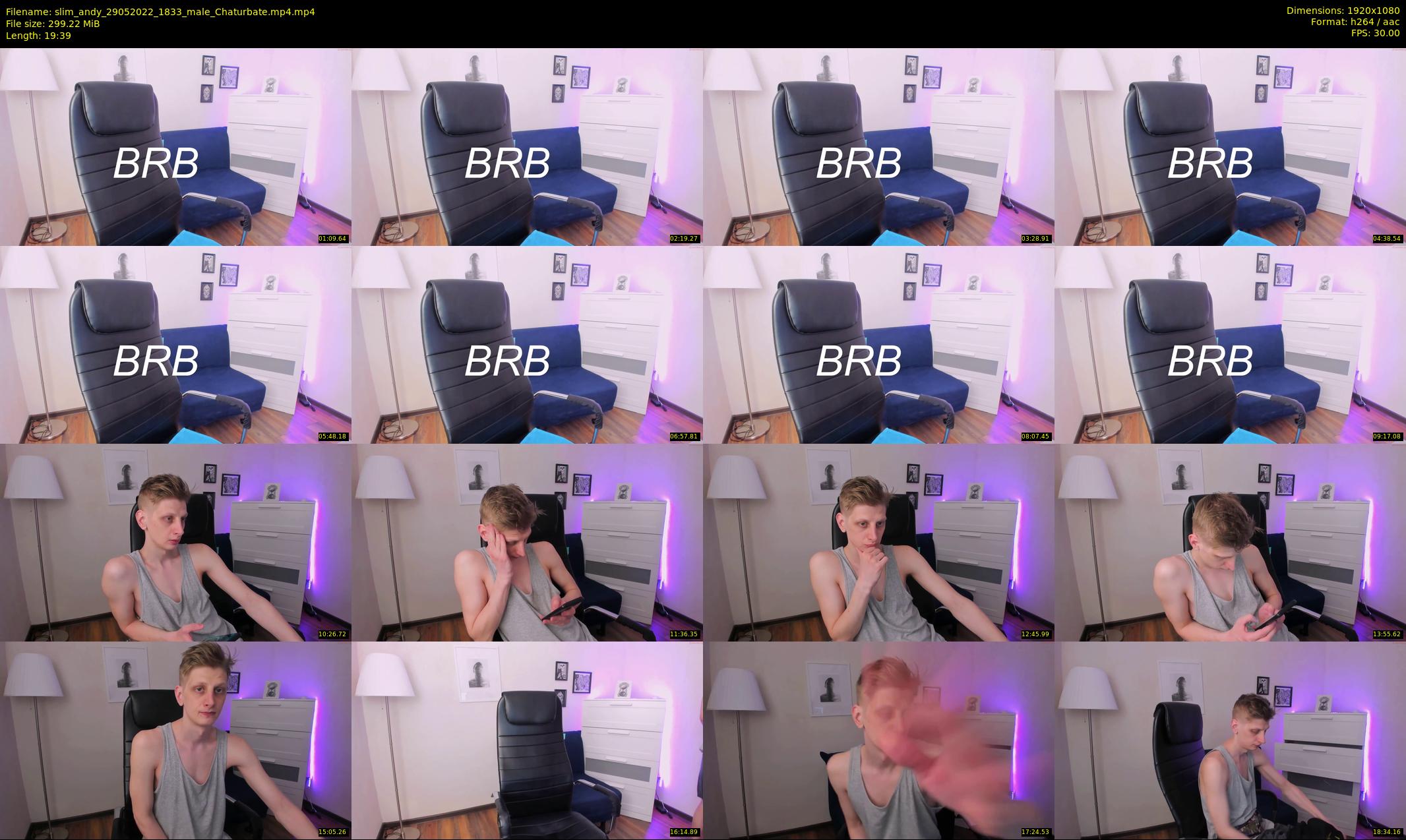 slim_andy — 20 minute Chaturbate male cam show recording, 1080p, May 29, 2022