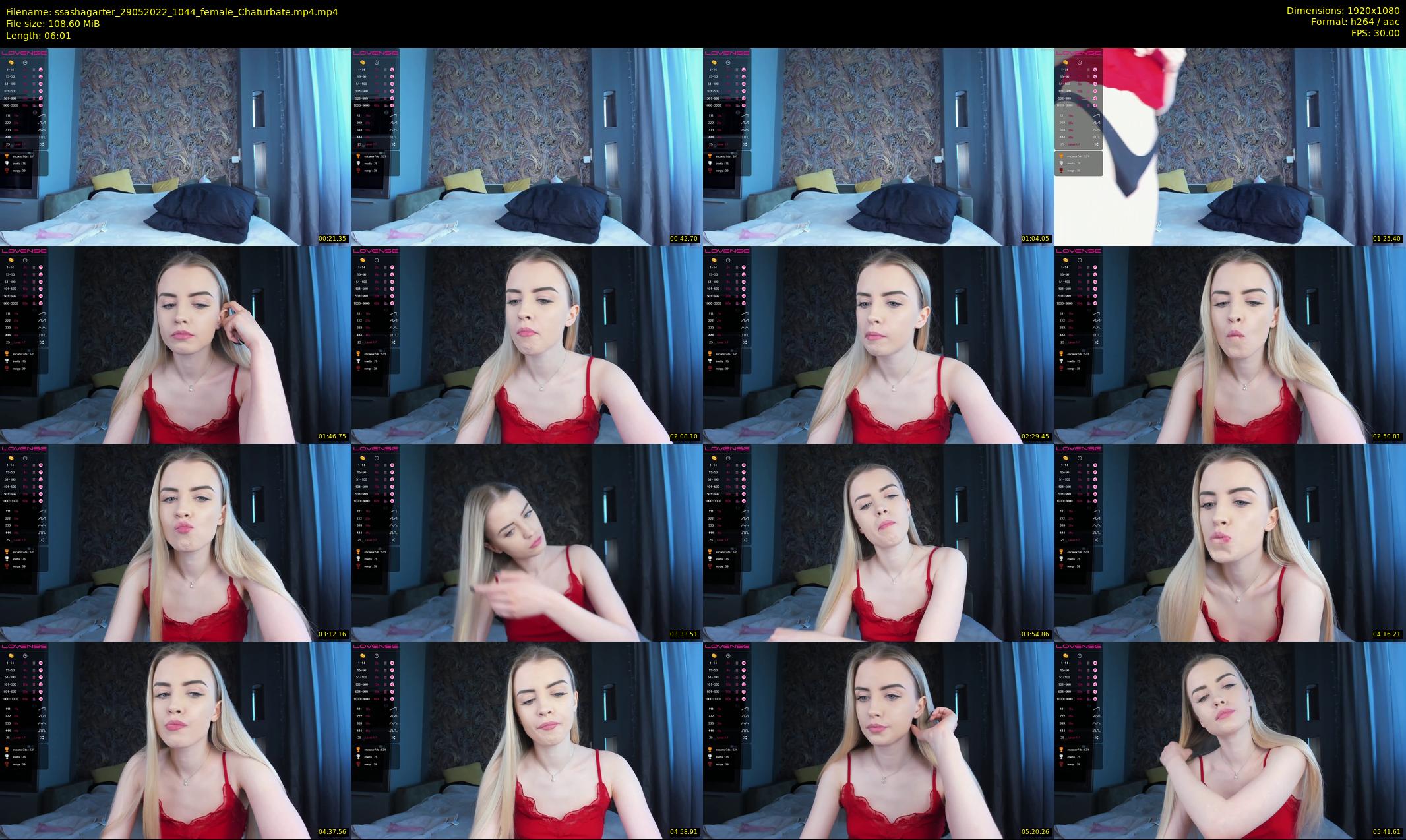 ssashagarter — 7 minute Chaturbate female cam show recording, 1080p, May 29, 2022