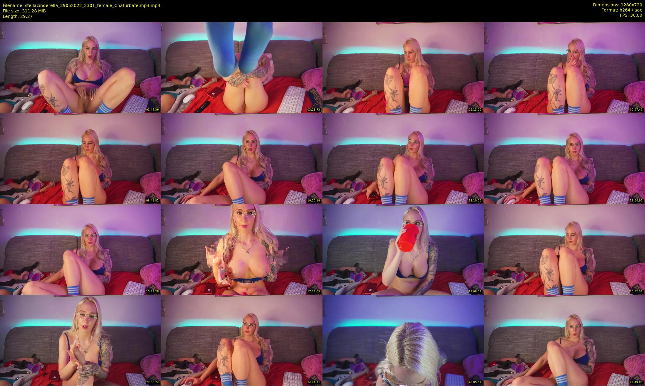 stellacinderella — 30 minute Chaturbate female cam show recording, 720p, May 29, 2022