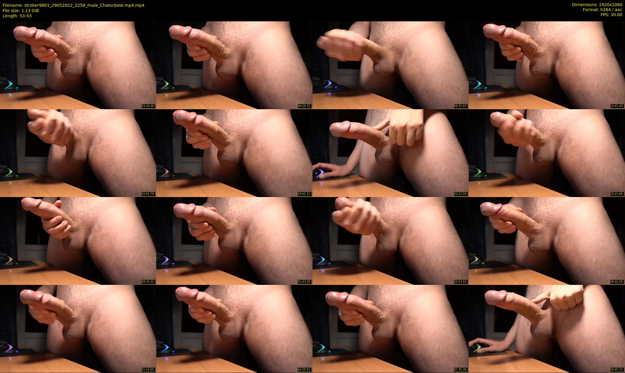 stroker9801 — 54 minute Chaturbate male cam show recording, 1080p, May 29, 2022