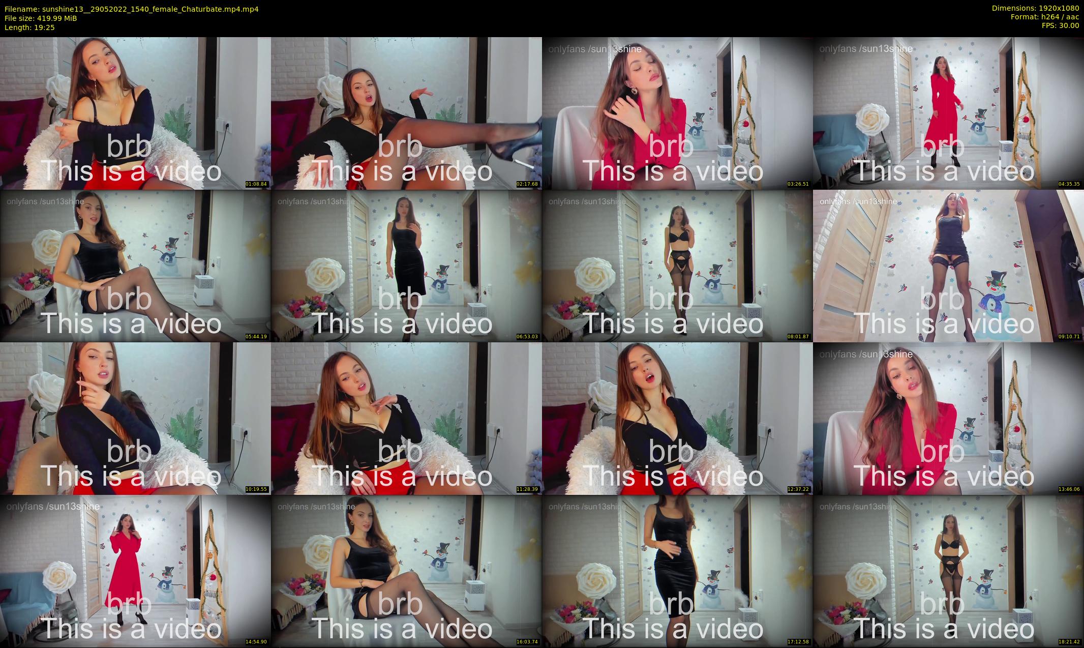 sunshine13_ — 20 minute Chaturbate female cam show recording, 1080p, May 29, 2022