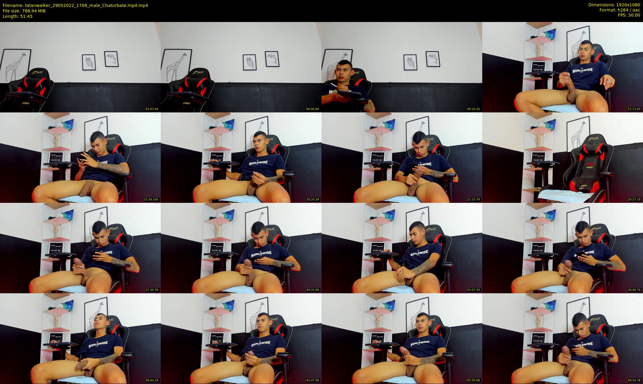 tatanwalker — 52 minute Chaturbate male cam show recording, 1080p, May 29, 2022