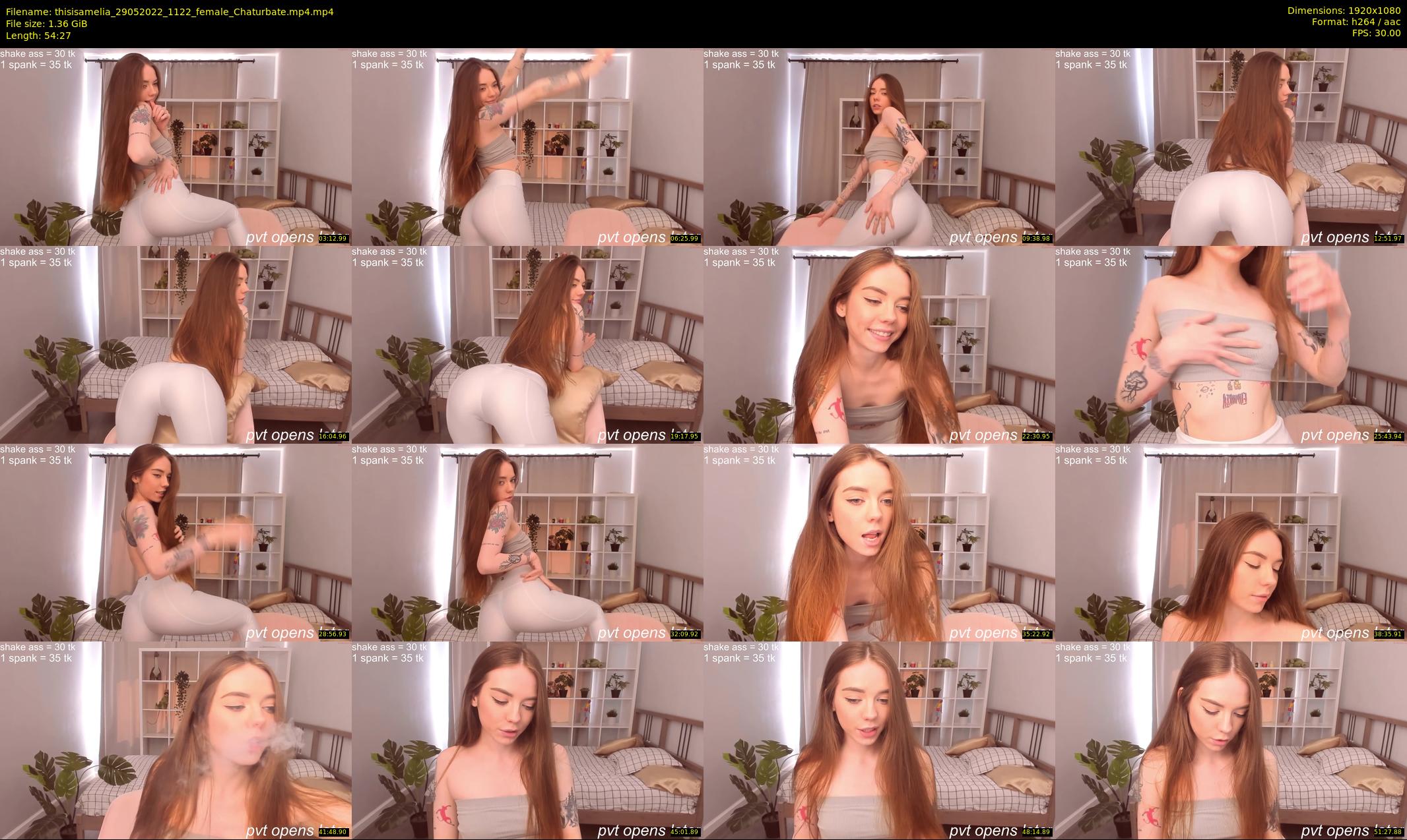 thisisamelia — 55 minute Chaturbate female cam show recording, 1080p, May 29, 2022