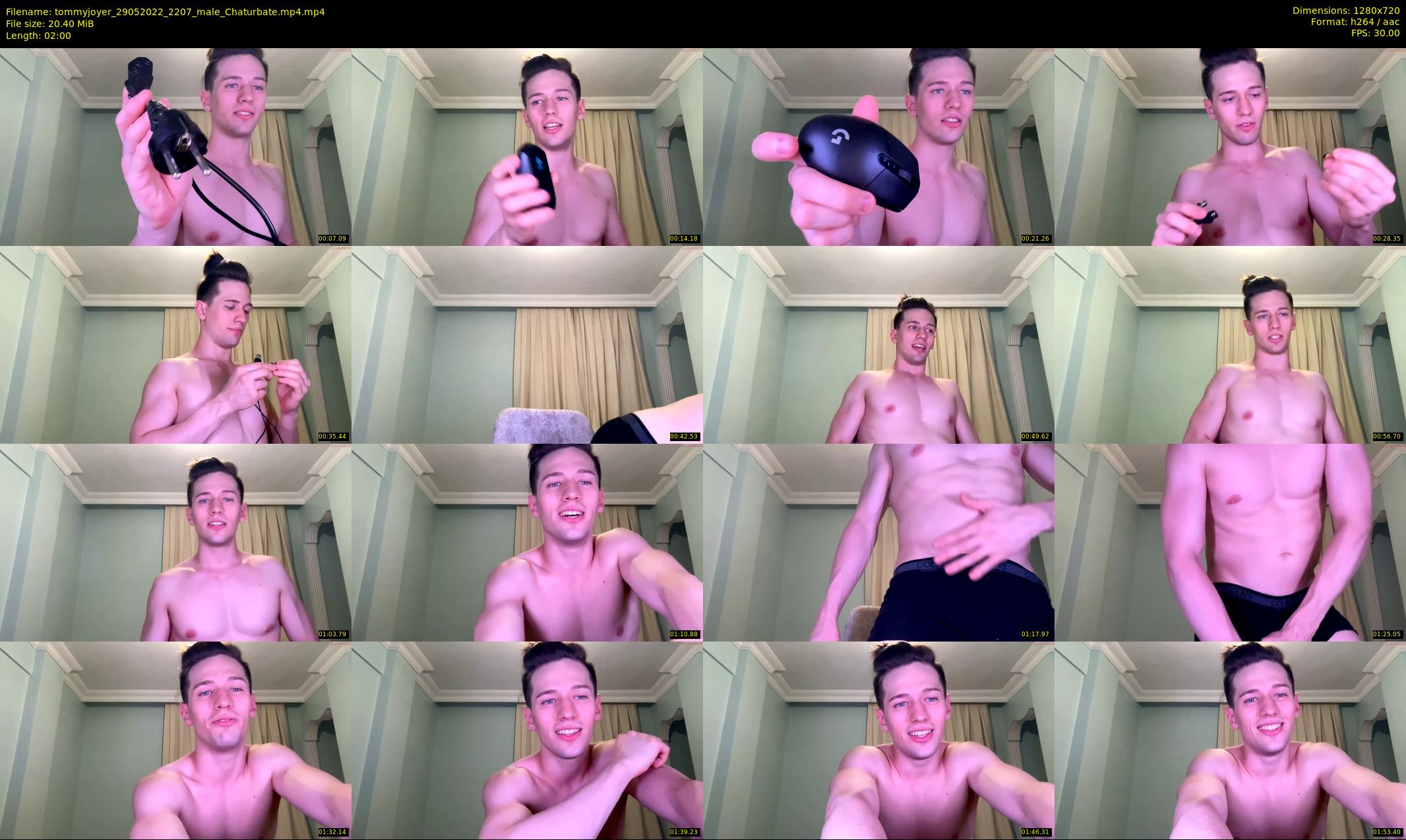 tommyjoyer — 2 minute Chaturbate male cam show recording, 720p, May 29, 2022