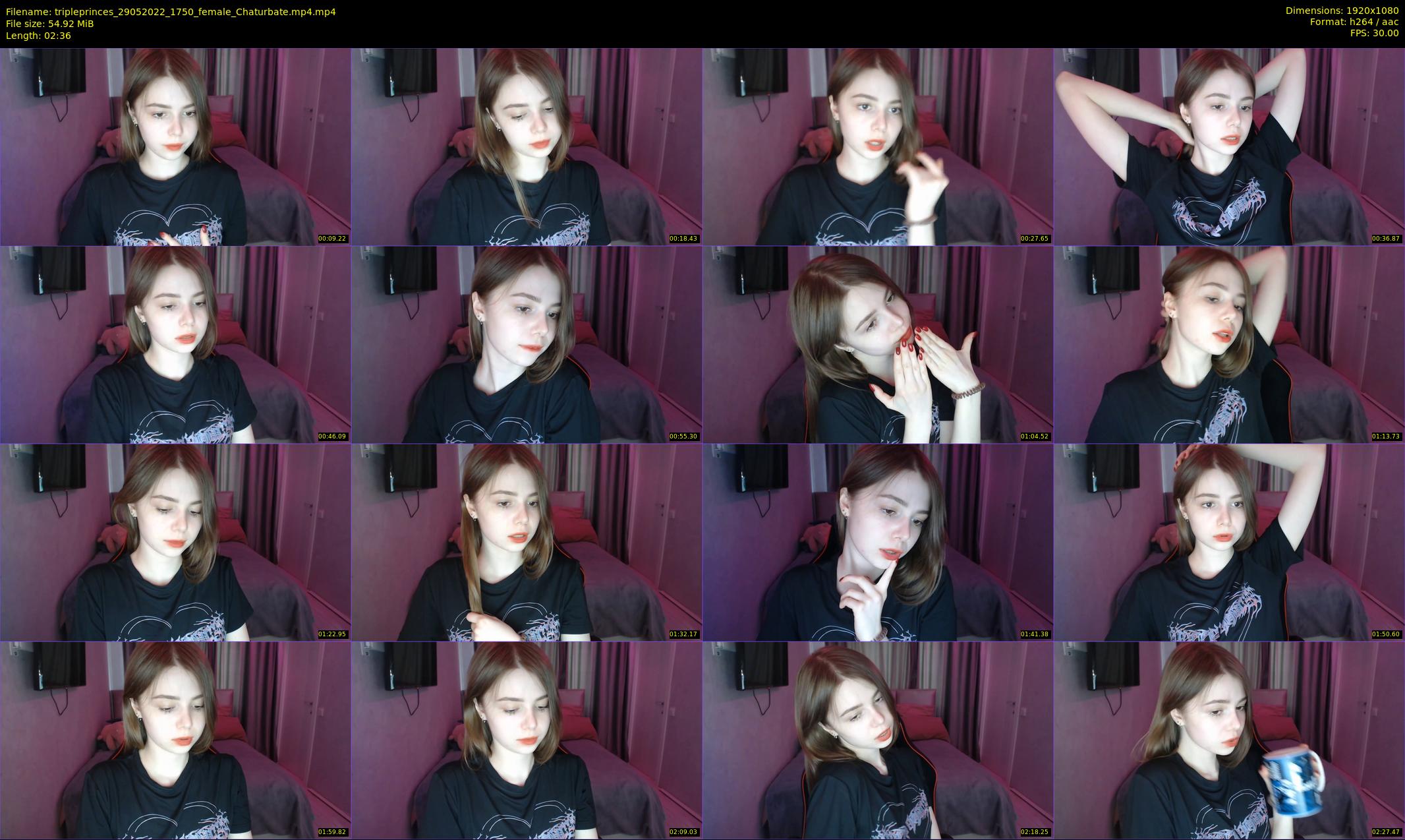 tripleprinces — 3 minute Chaturbate female cam show recording, 1080p, May 29, 2022