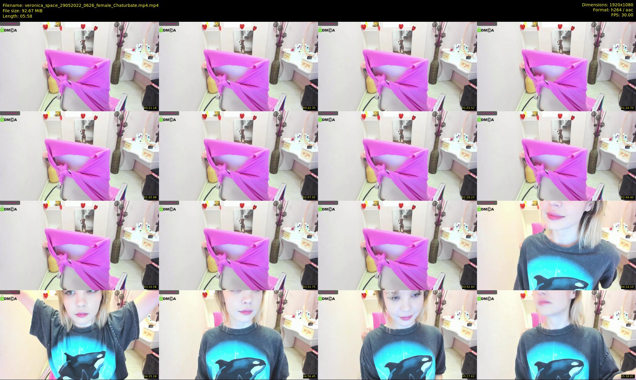 veronica_space — 6 minute Chaturbate female cam show recording, 1080p, May 29, 2022