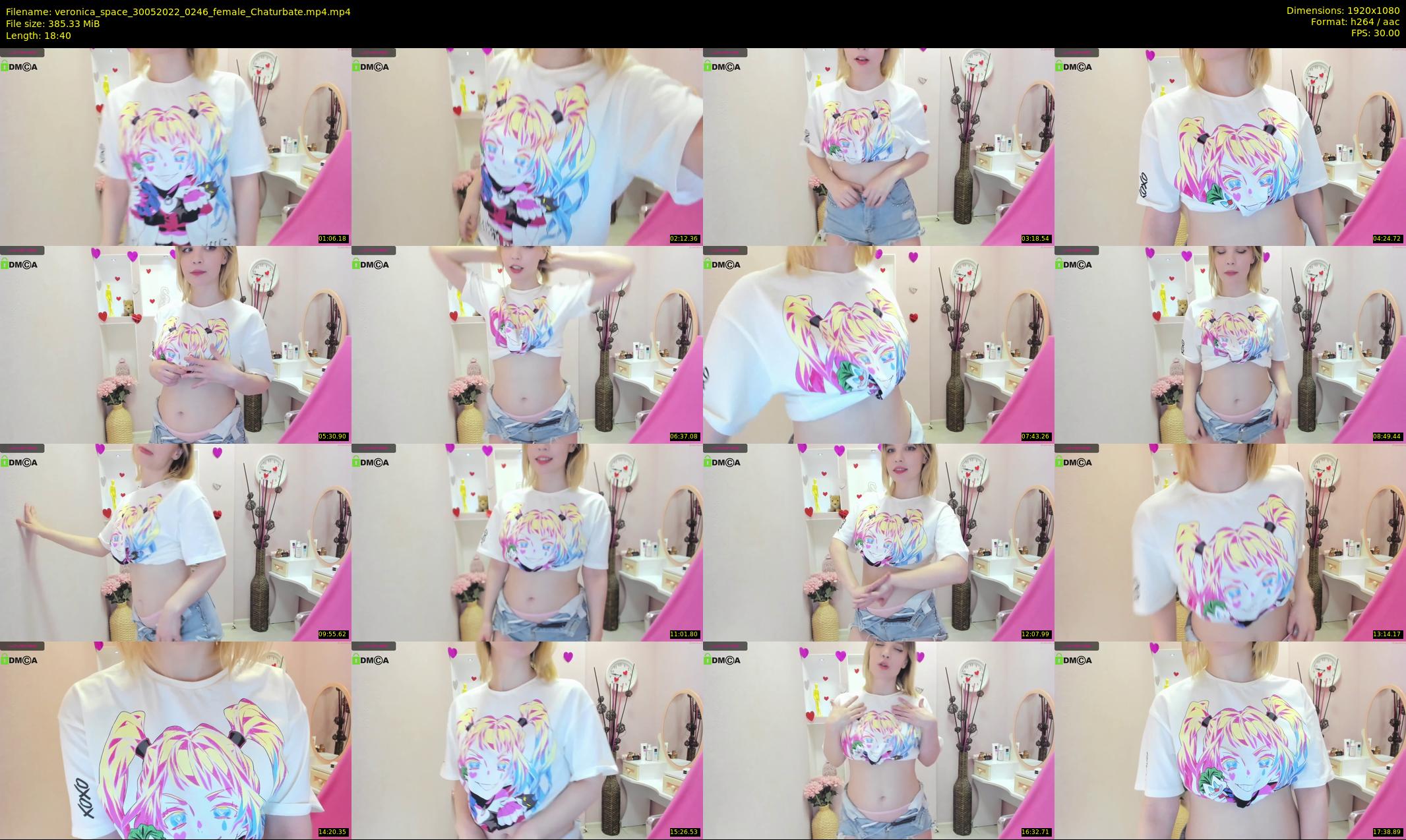 veronica_space — 19 minute Chaturbate female cam show recording, 1080p, May 30, 2022