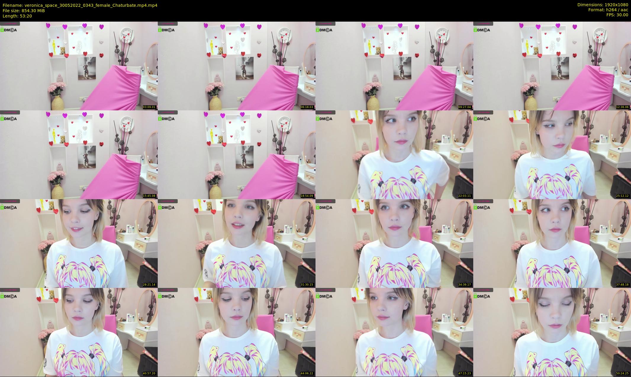veronica_space — 54 minute Chaturbate female cam show recording, 1080p, May 30, 2022