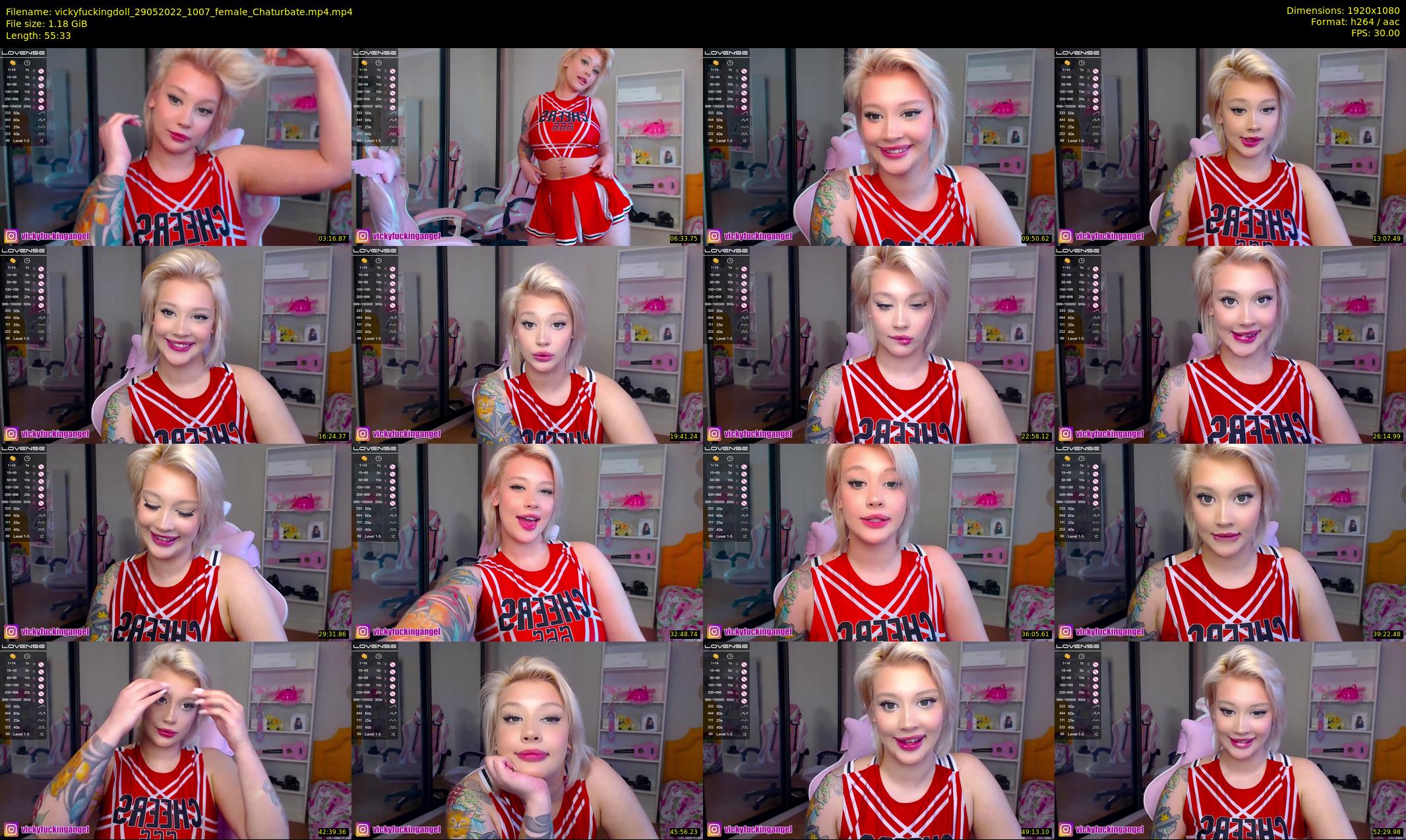 vickyfuckingdoll — 56 minute Chaturbate female cam show recording, 1080p, May 29, 2022