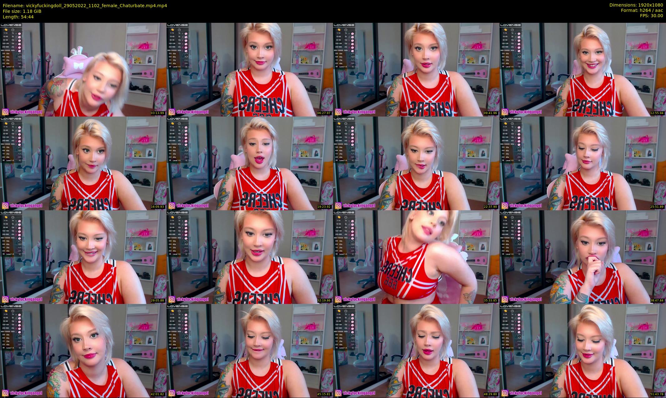 vickyfuckingdoll — 55 minute Chaturbate female cam show recording, 1080p, May 29, 2022