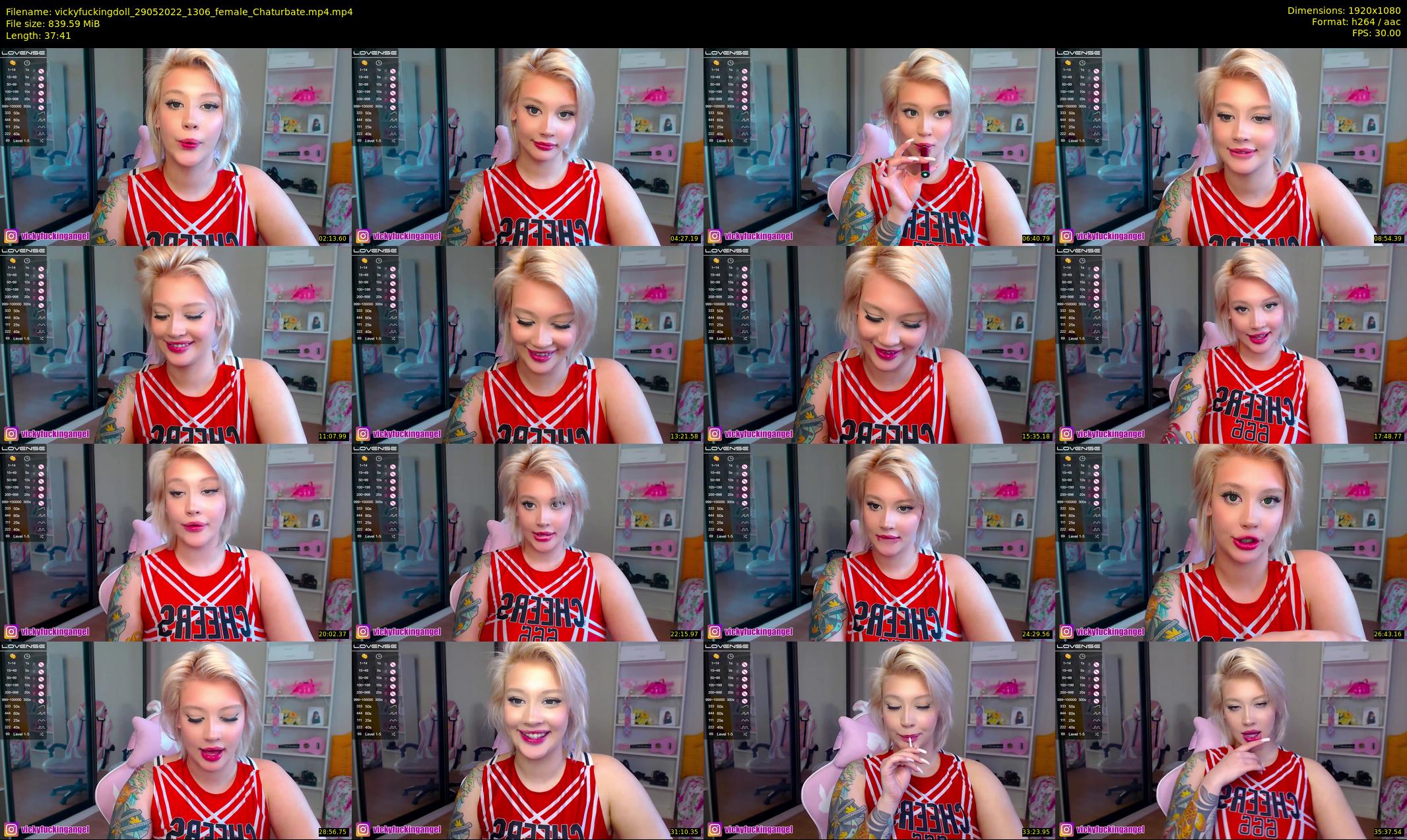 vickyfuckingdoll — 38 minute Chaturbate female cam show recording, 1080p, May 29, 2022