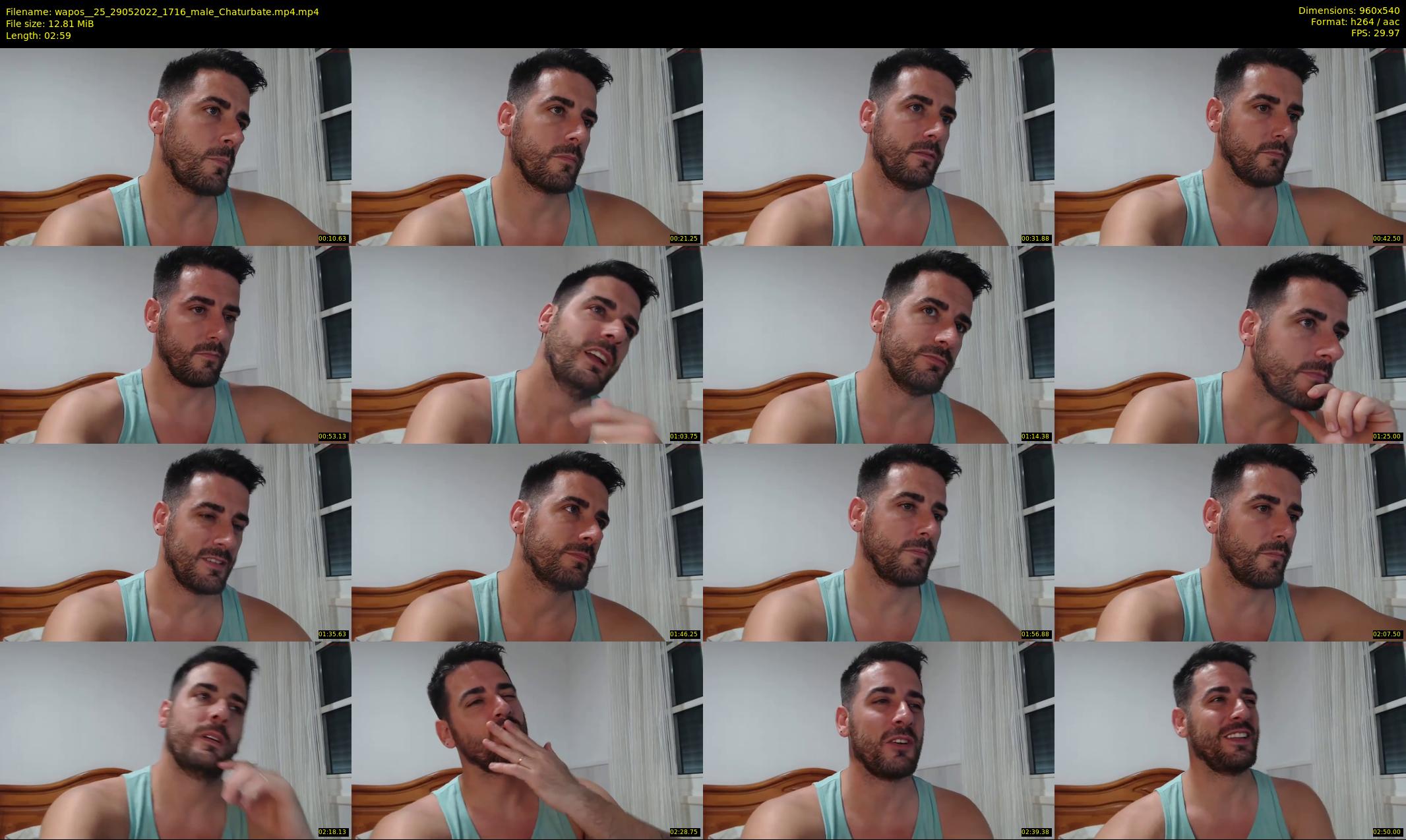 wapos__25 — 3 minute Chaturbate male cam show recording, 480p, May 29, 2022