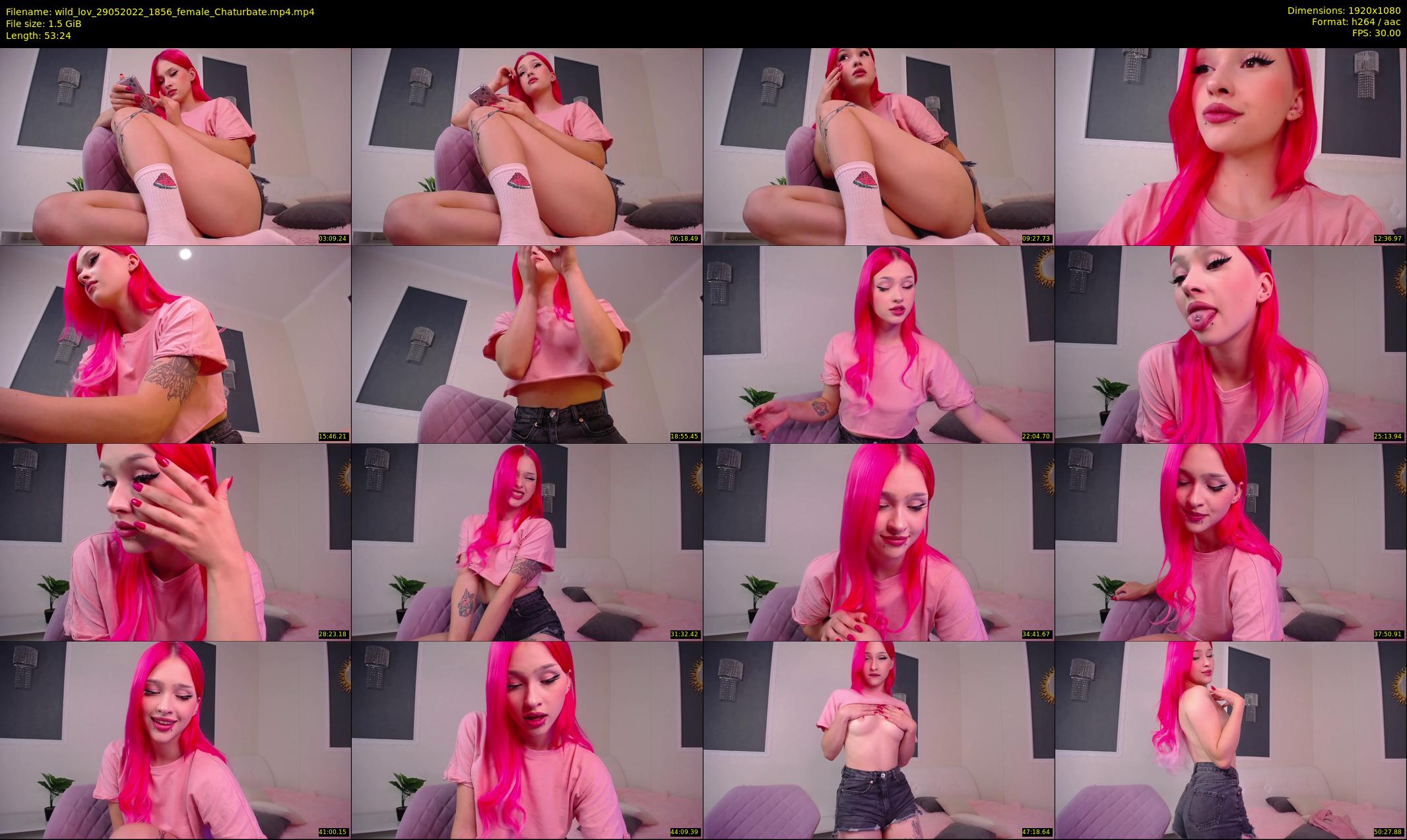wild_lov — 54 minute Chaturbate female cam show recording, 1080p, May 29, 2022