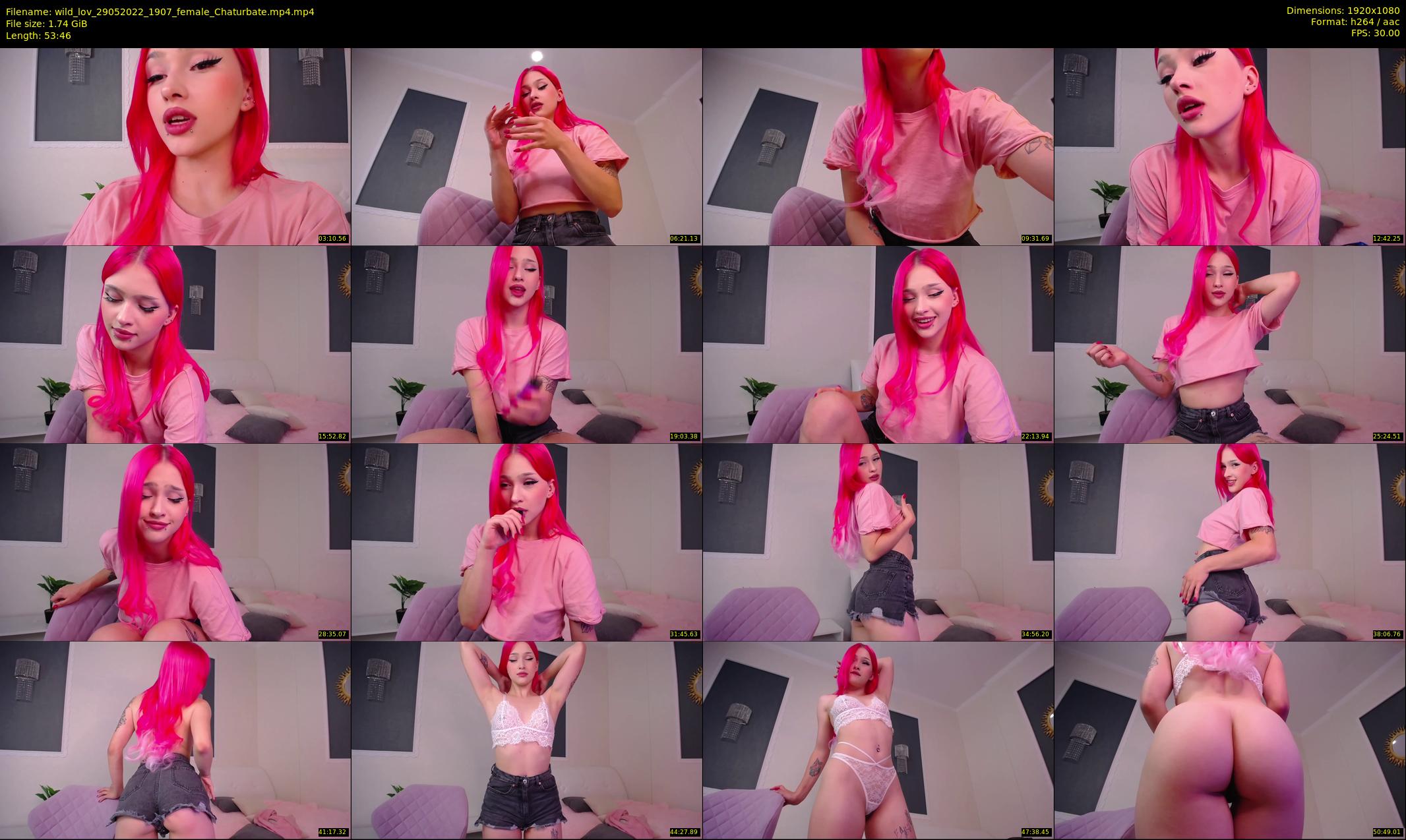 wild_lov — 54 minute Chaturbate female cam show recording, 1080p, May 29, 2022