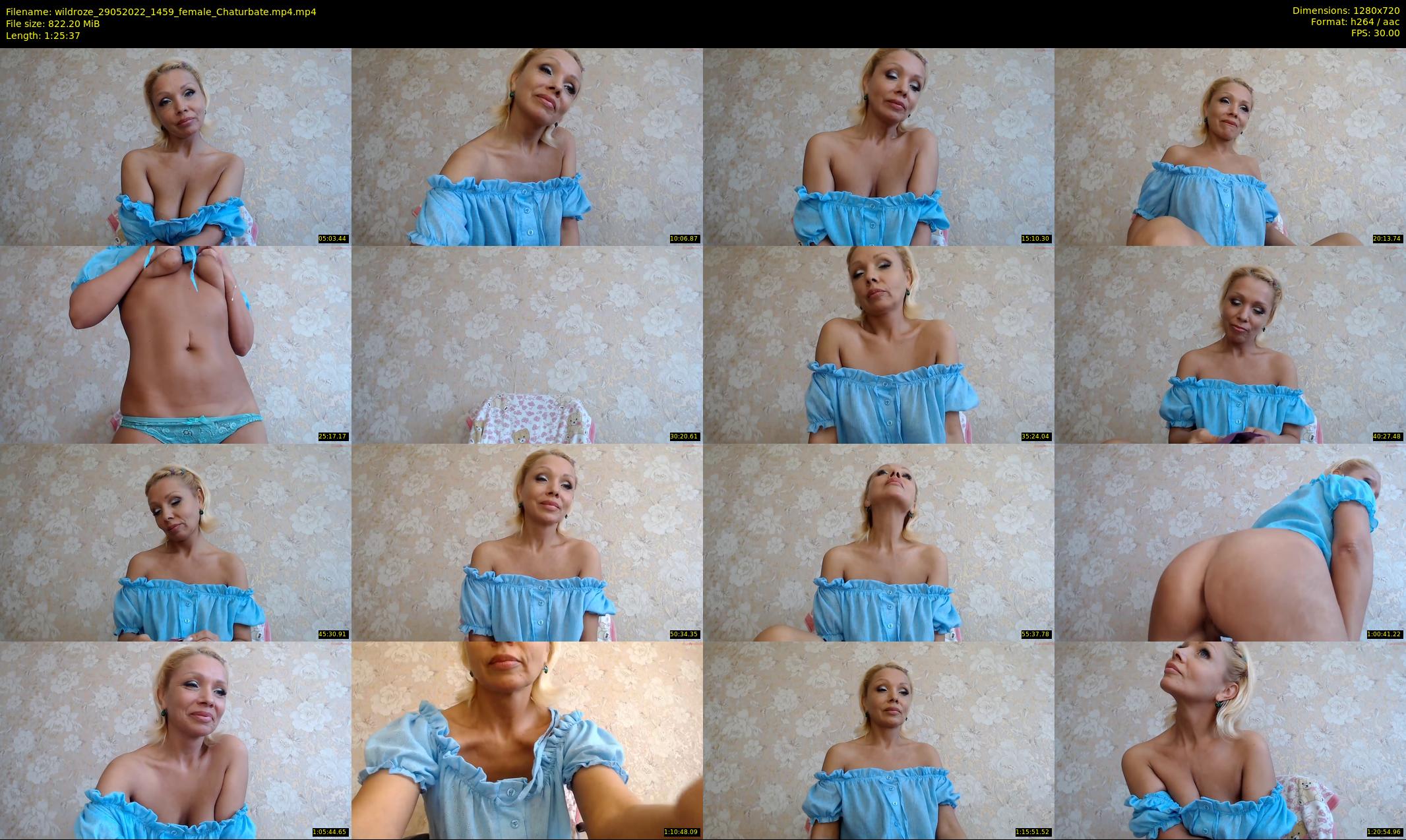 wildroze — 86 minute Chaturbate female cam show recording, 720p, May 29, 2022