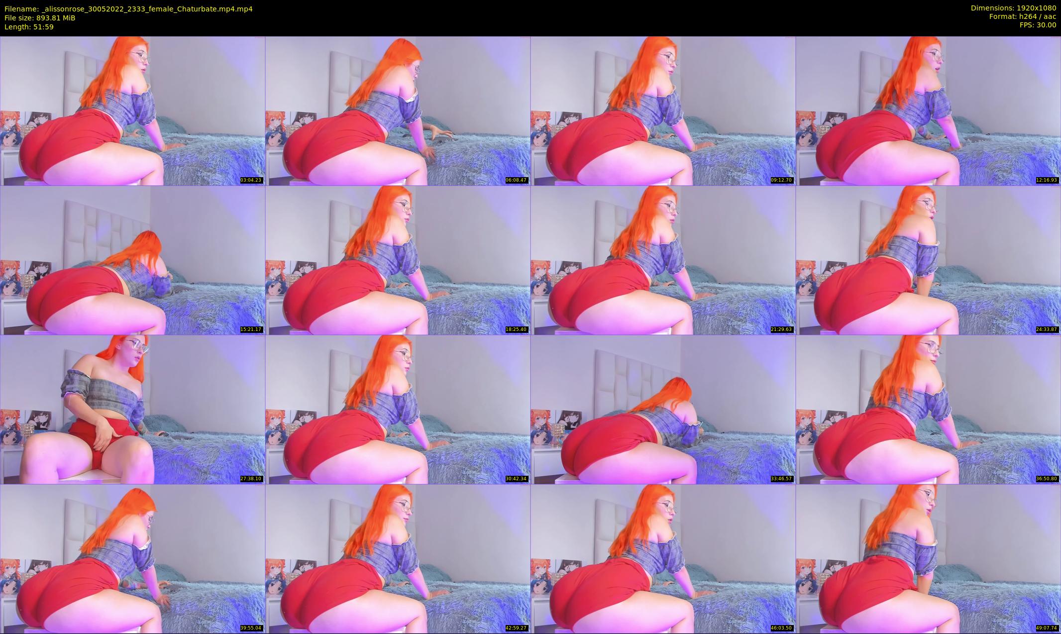 _alissonrose — 52 minute Chaturbate female cam show recording, 1080p, May 30, 2022