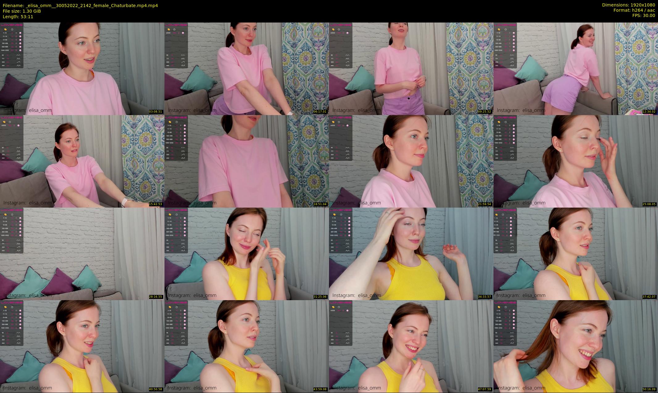 _elisa_omm_ — 54 minute Chaturbate female cam show recording, 1080p, May 30, 2022
