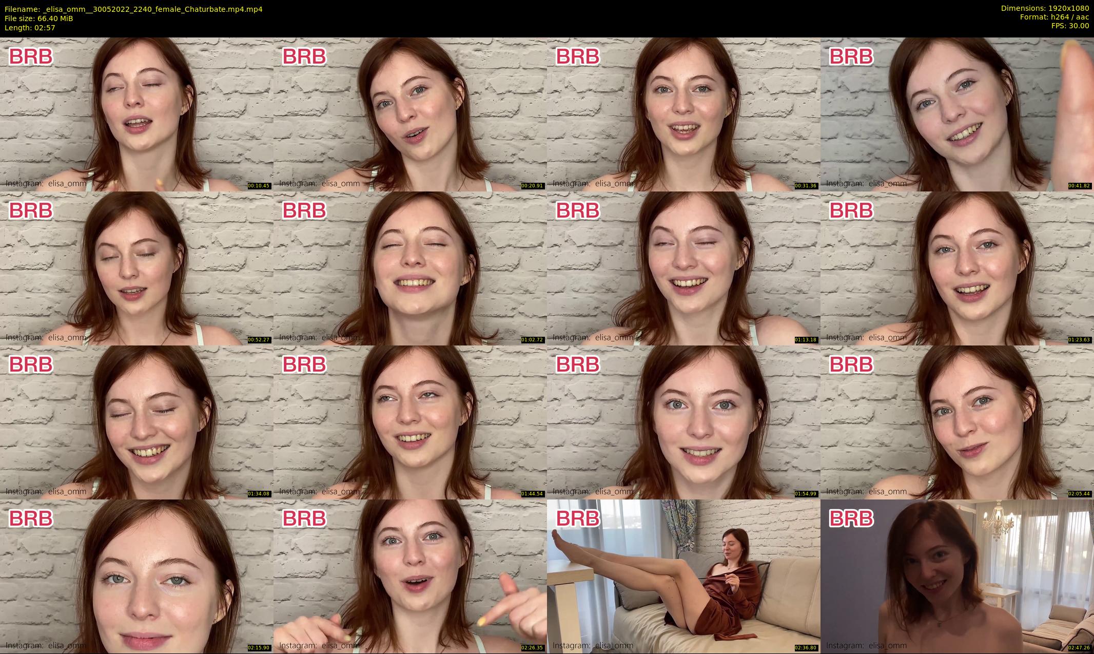 _elisa_omm_ — 3 minute Chaturbate female cam show recording, 1080p, May 30, 2022