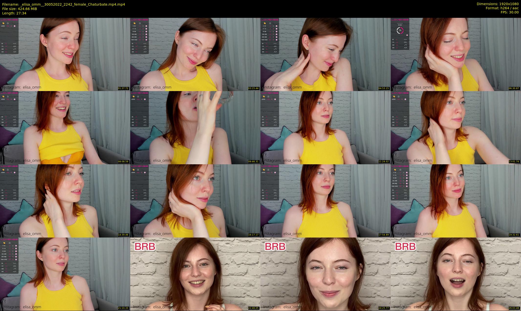_elisa_omm_ — 28 minute Chaturbate female cam show recording, 1080p, May 30, 2022