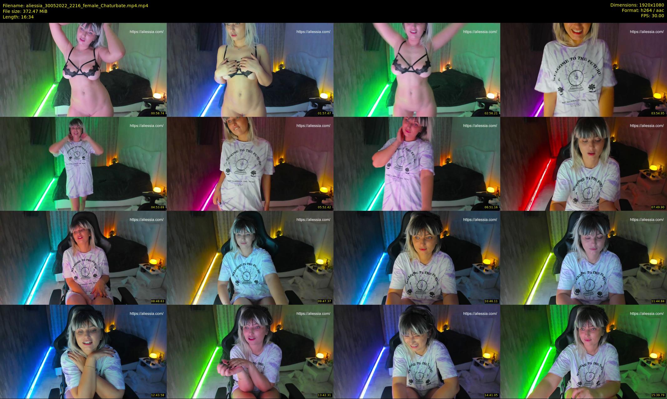 aliessia — 17 minute Chaturbate female cam show recording, 1080p, May 30, 2022