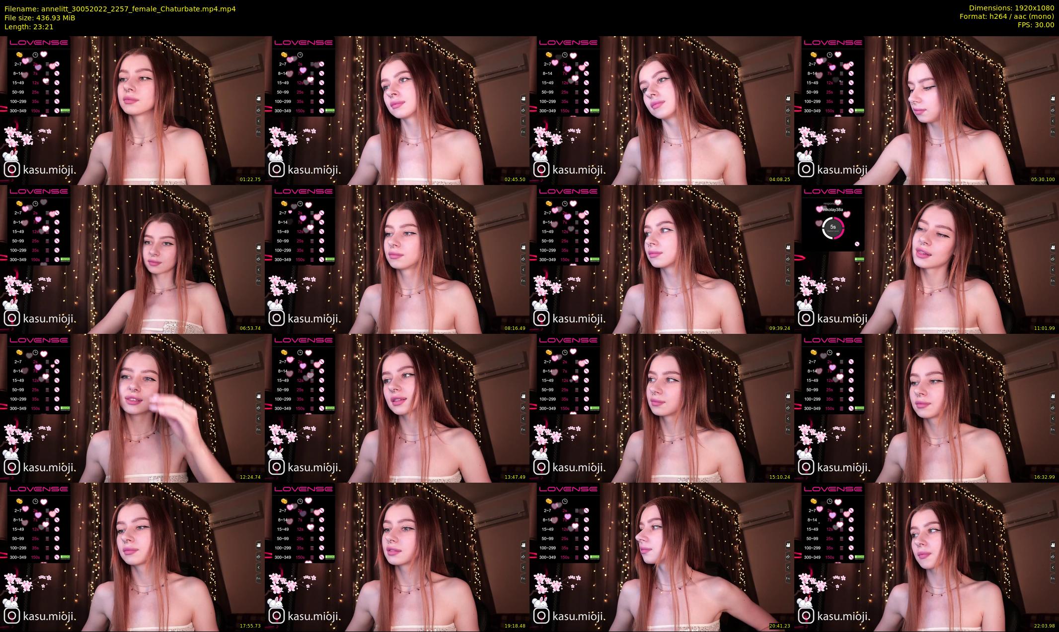 annelitt — 24 minute Chaturbate female cam show recording, 1080p, May 30, 2022