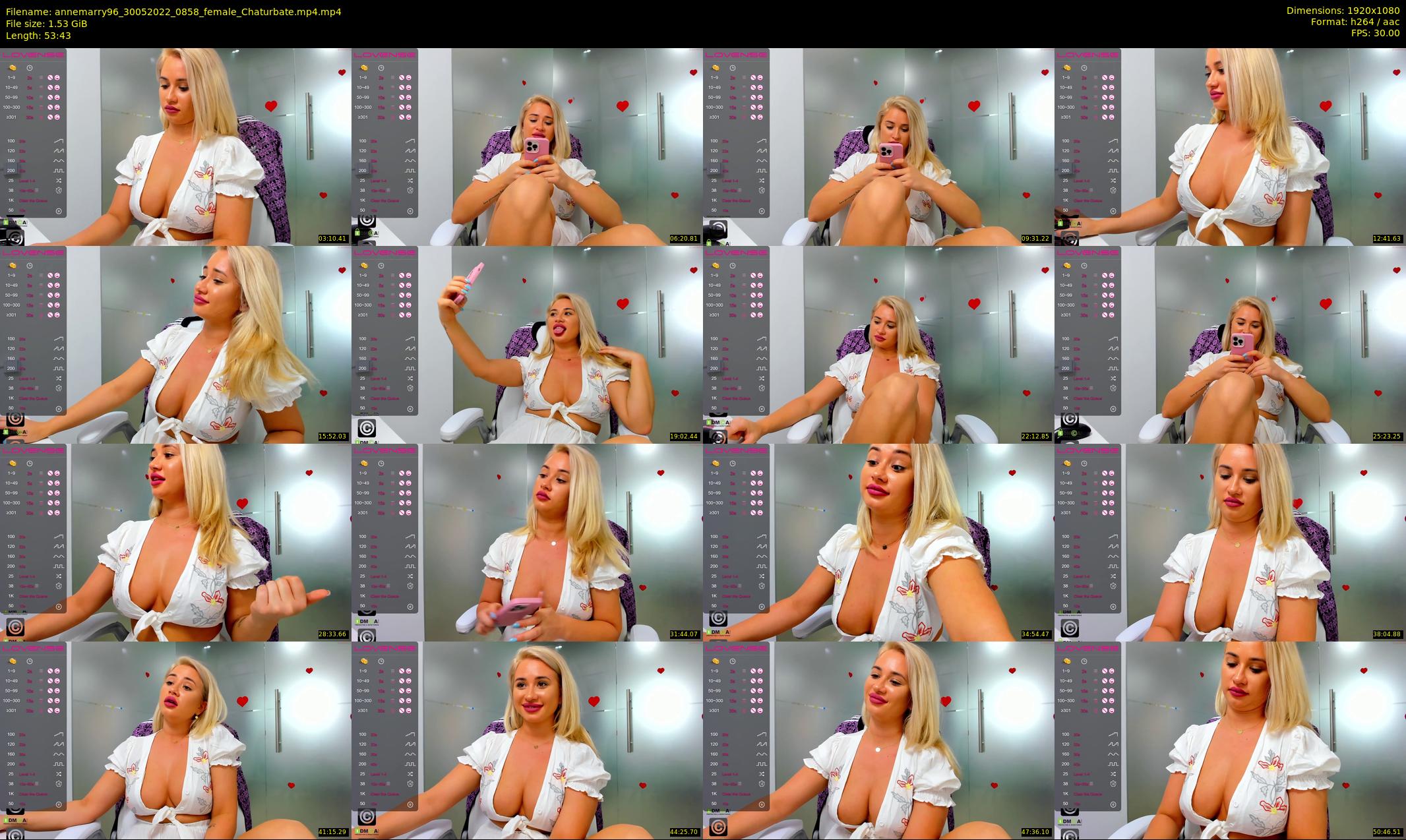 annemarry96 — 54 minute Chaturbate female cam show recording, 1080p, May 30, 2022
