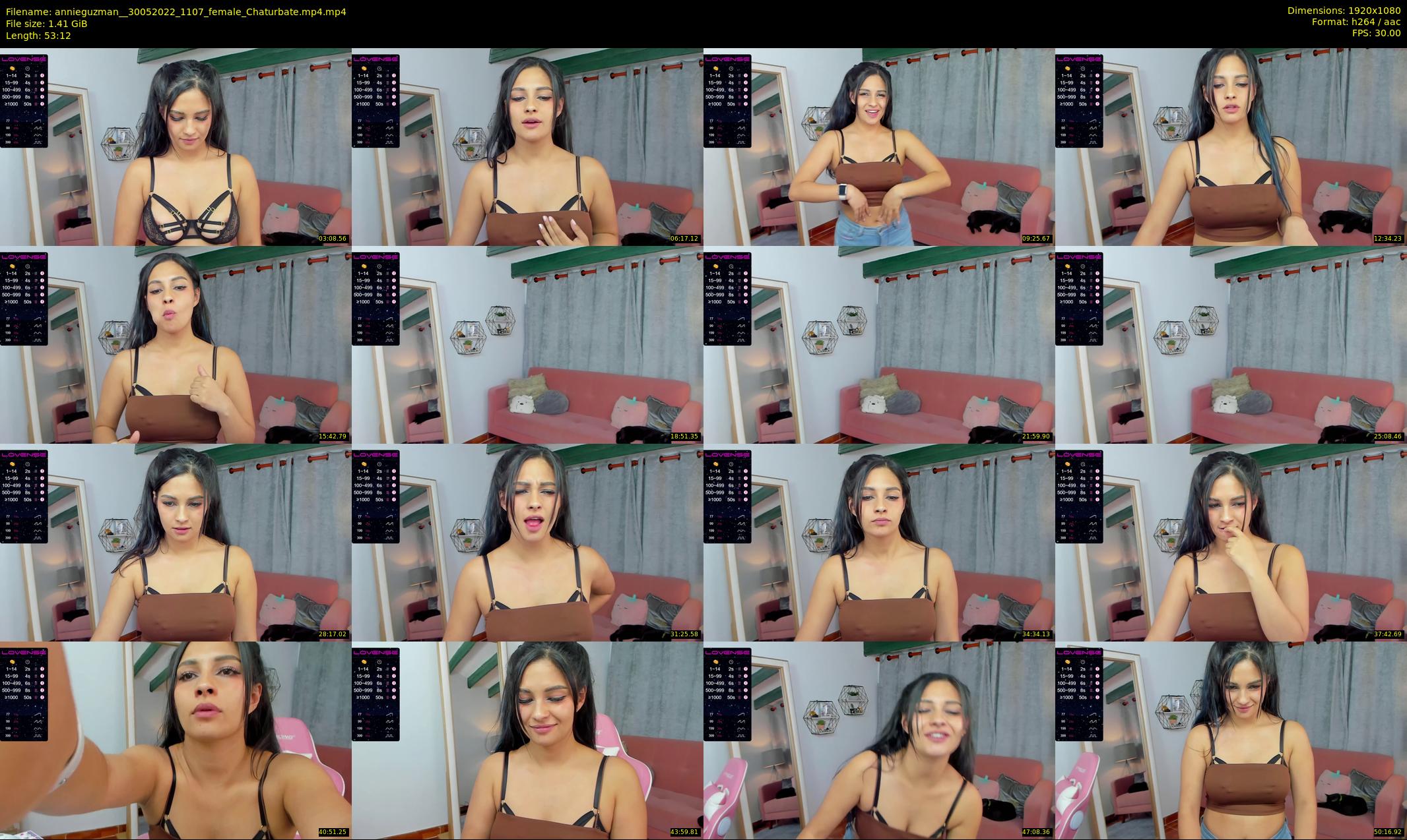 annieguzman_ — 54 minute Chaturbate female cam show recording, 1080p, May 30, 2022