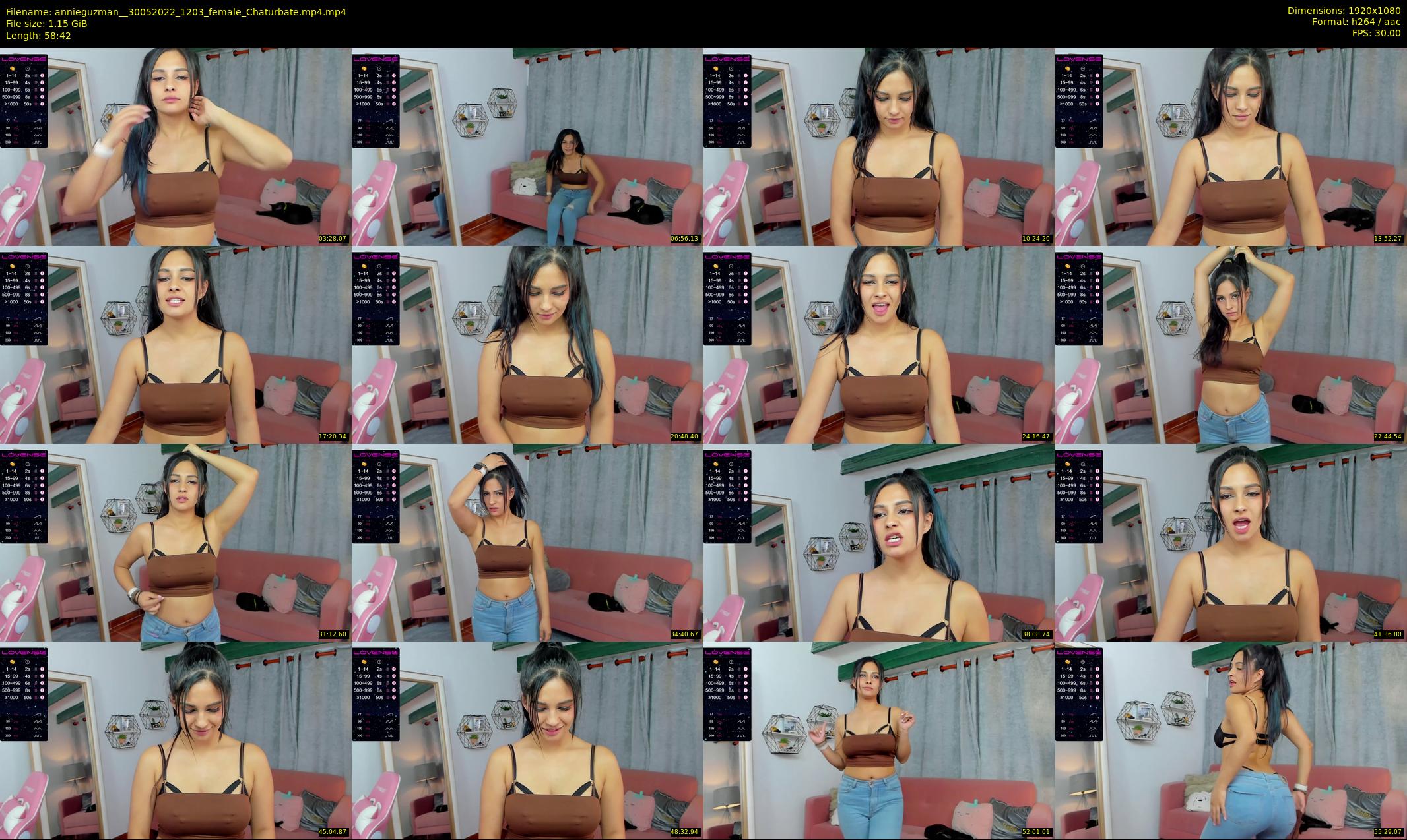 annieguzman_ — 59 minute Chaturbate female cam show recording, 1080p, May 30, 2022