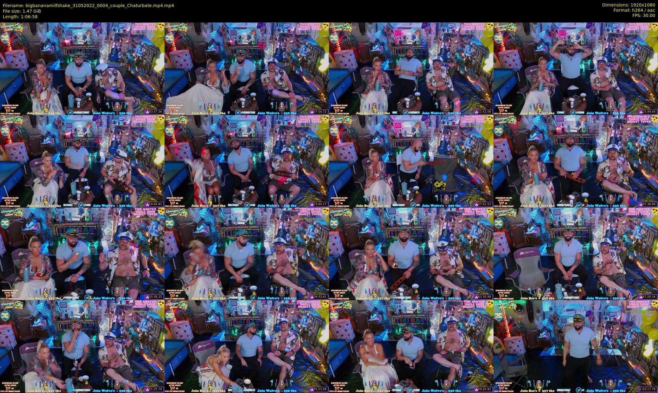 bigbananamilfshake — 67 minute Chaturbate couple cam show recording, 1080p, May 31, 2022