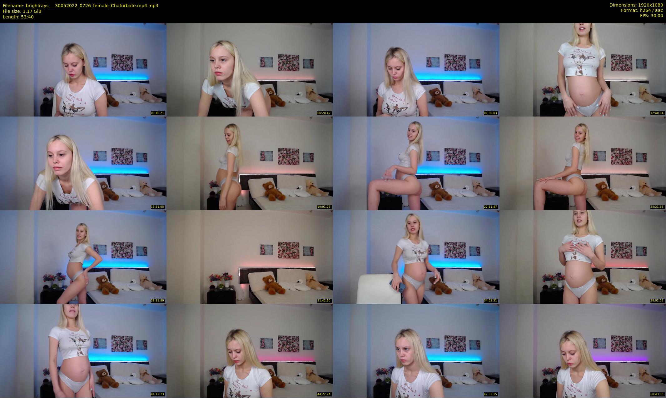 brightrays__ — 54 minute Chaturbate female cam show recording, 1080p, May 30, 2022