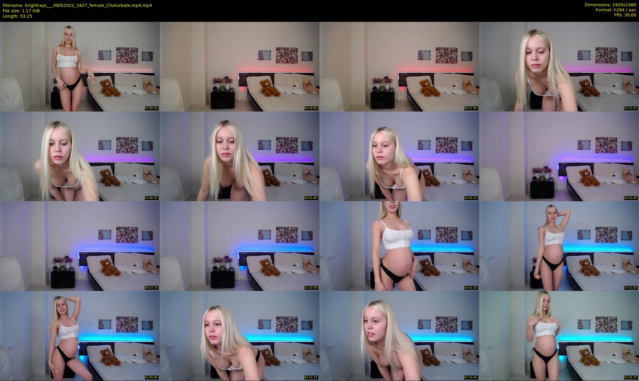 brightrays__ — 54 minute Chaturbate female cam show recording, 1080p, May 30, 2022