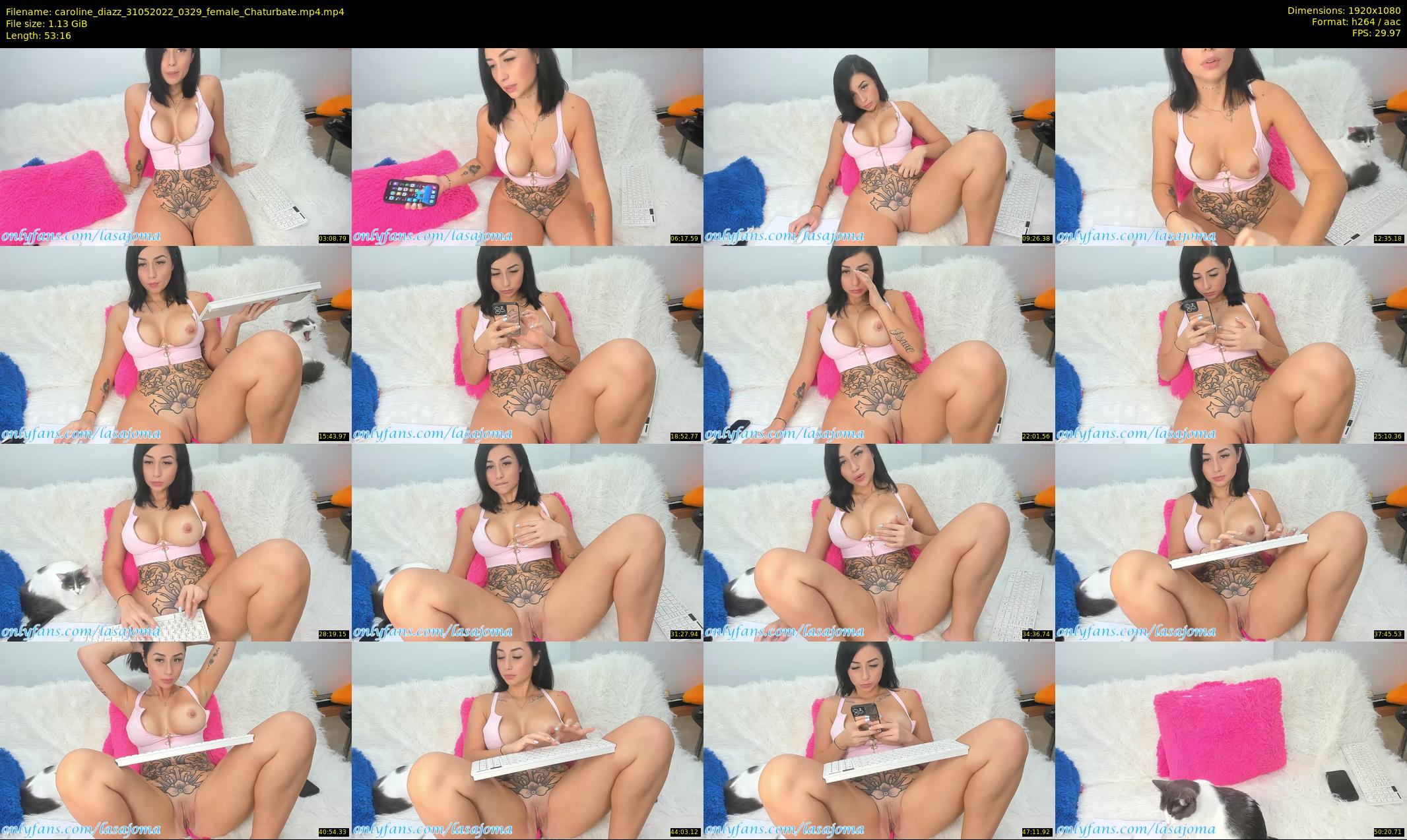 caroline_diazz — 54 minute Chaturbate female cam show recording, 1080p, May 31, 2022