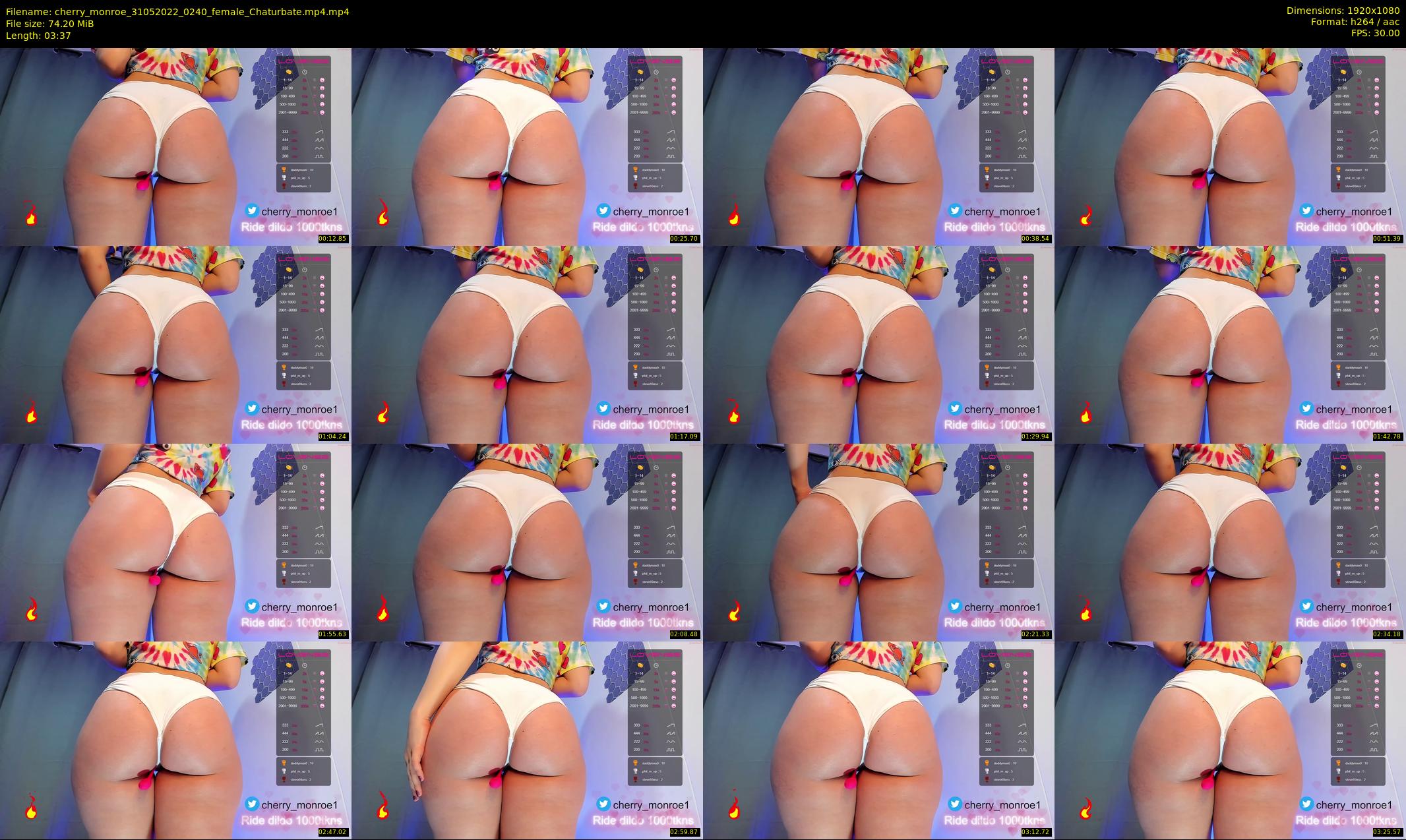 cherry_monroe — 4 minute Chaturbate female cam show recording, 1080p, May 31, 2022