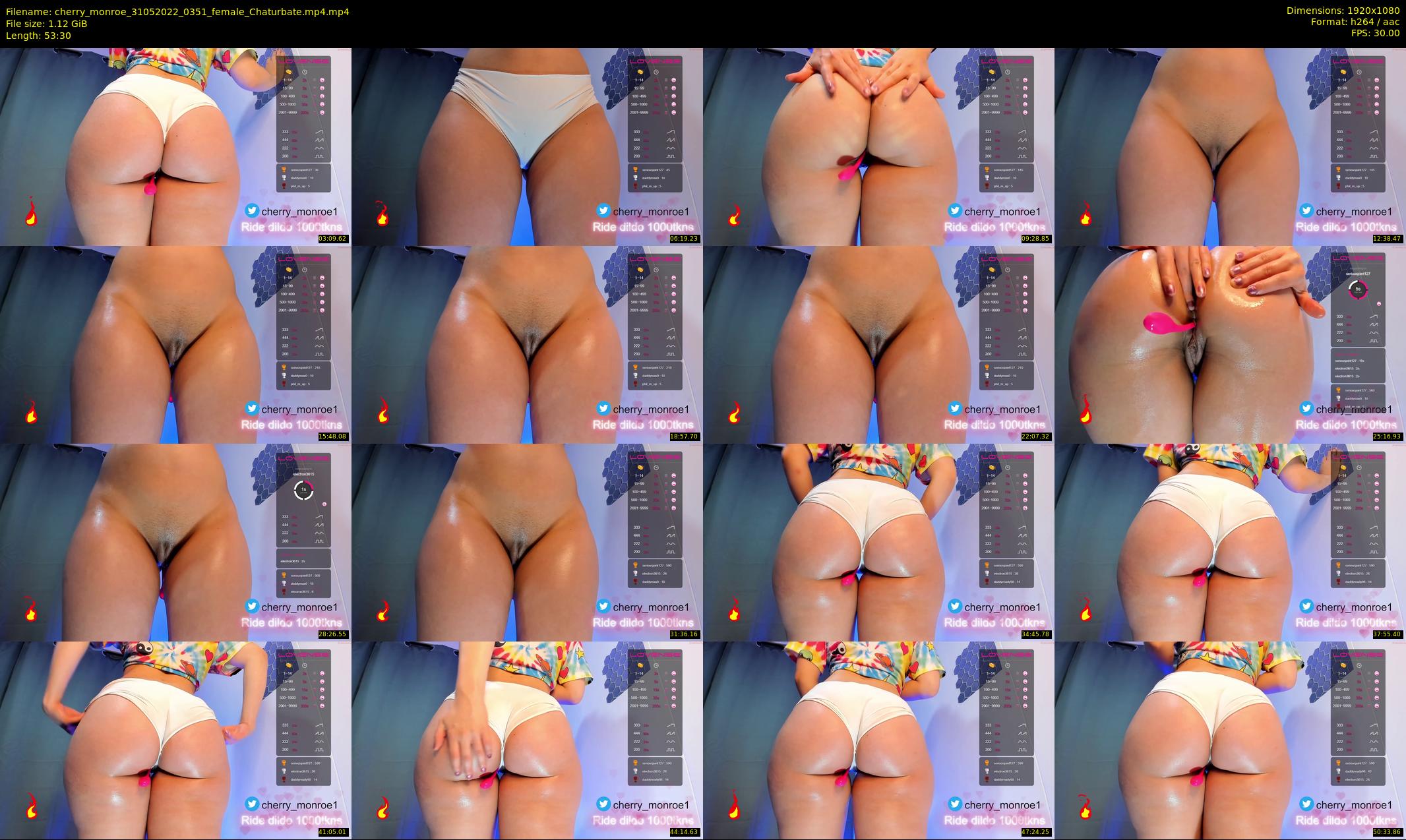 cherry_monroe — 54 minute Chaturbate female cam show recording, 1080p, May 31, 2022