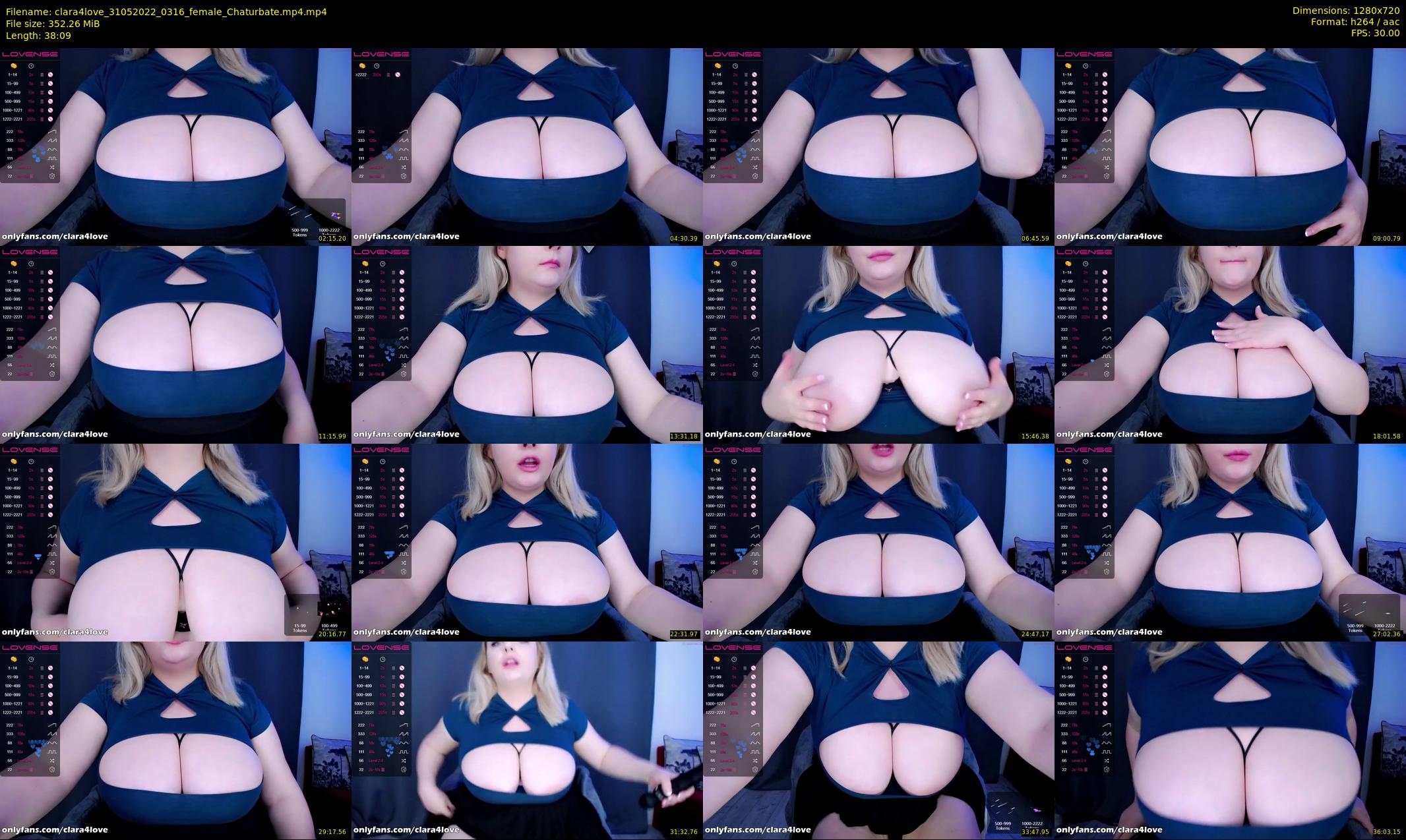 clara4love — 39 minute Chaturbate female cam show recording, 720p, May 31, 2022