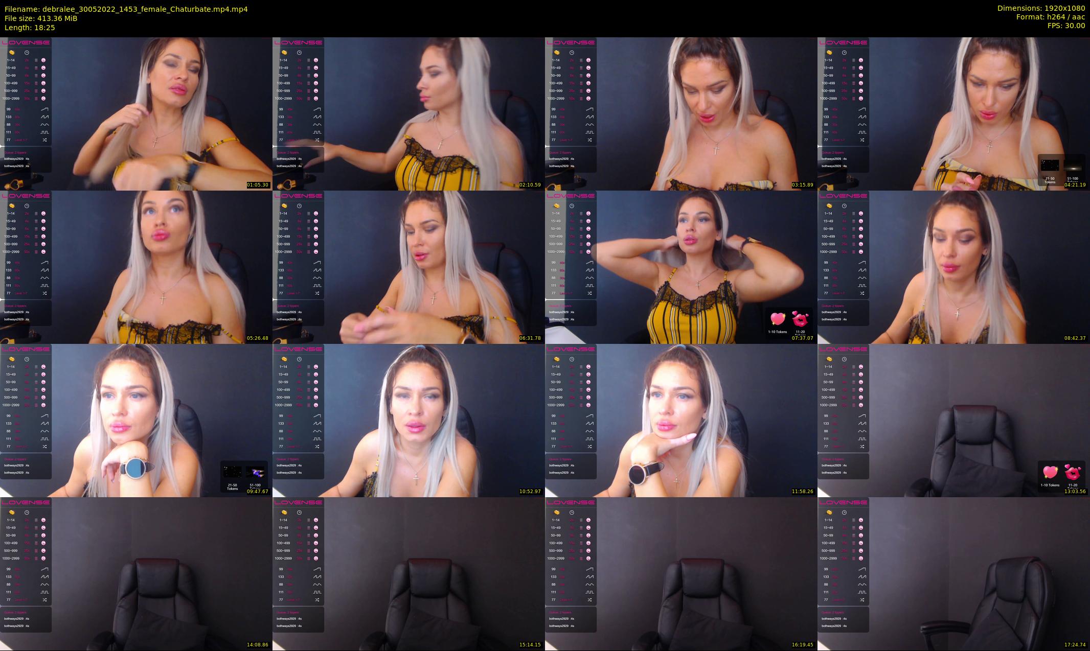 debralee — 19 minute Chaturbate female cam show recording, 1080p, May 30, 2022