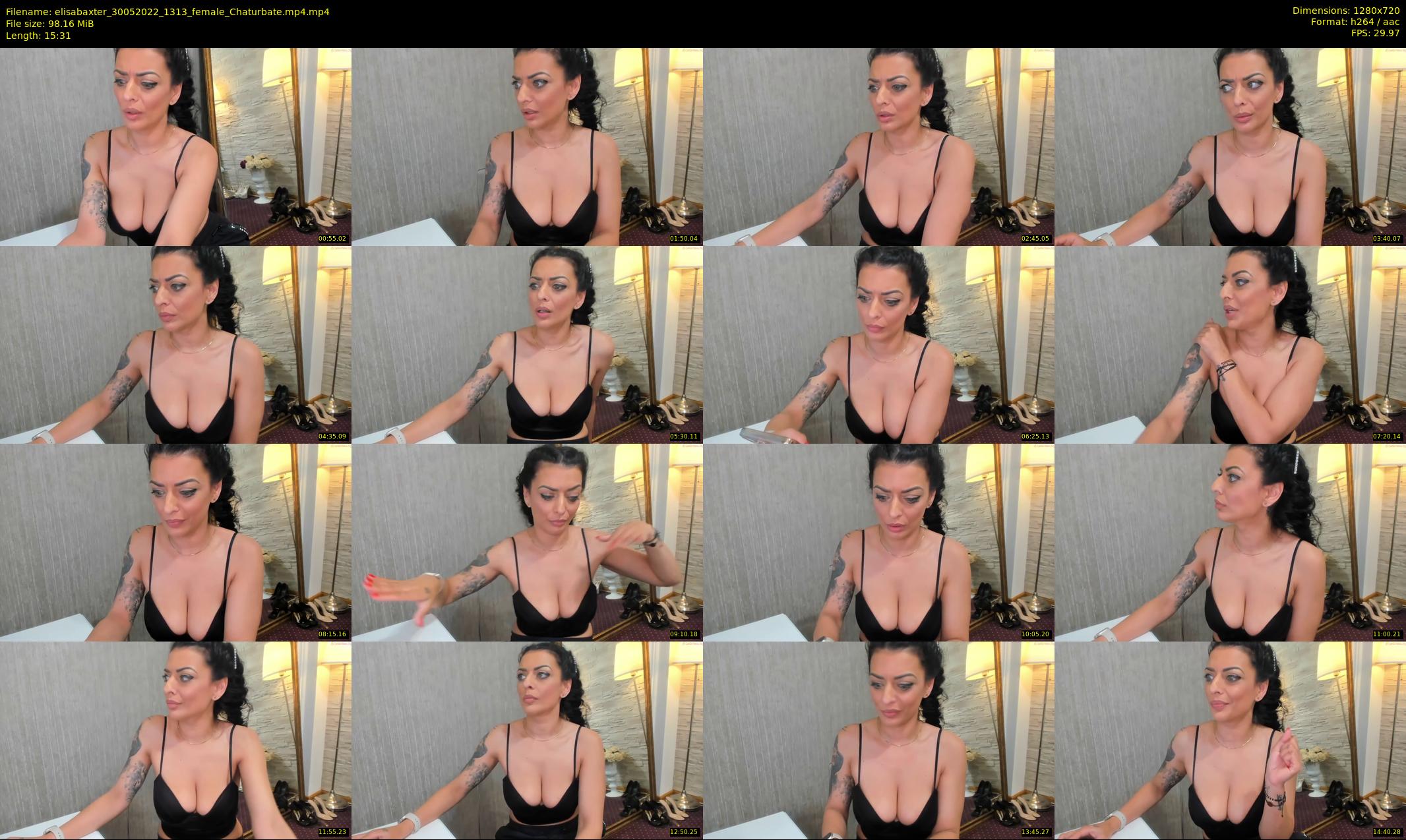 elisabaxter — 16 minute Chaturbate female cam show recording, 720p, May 30, 2022