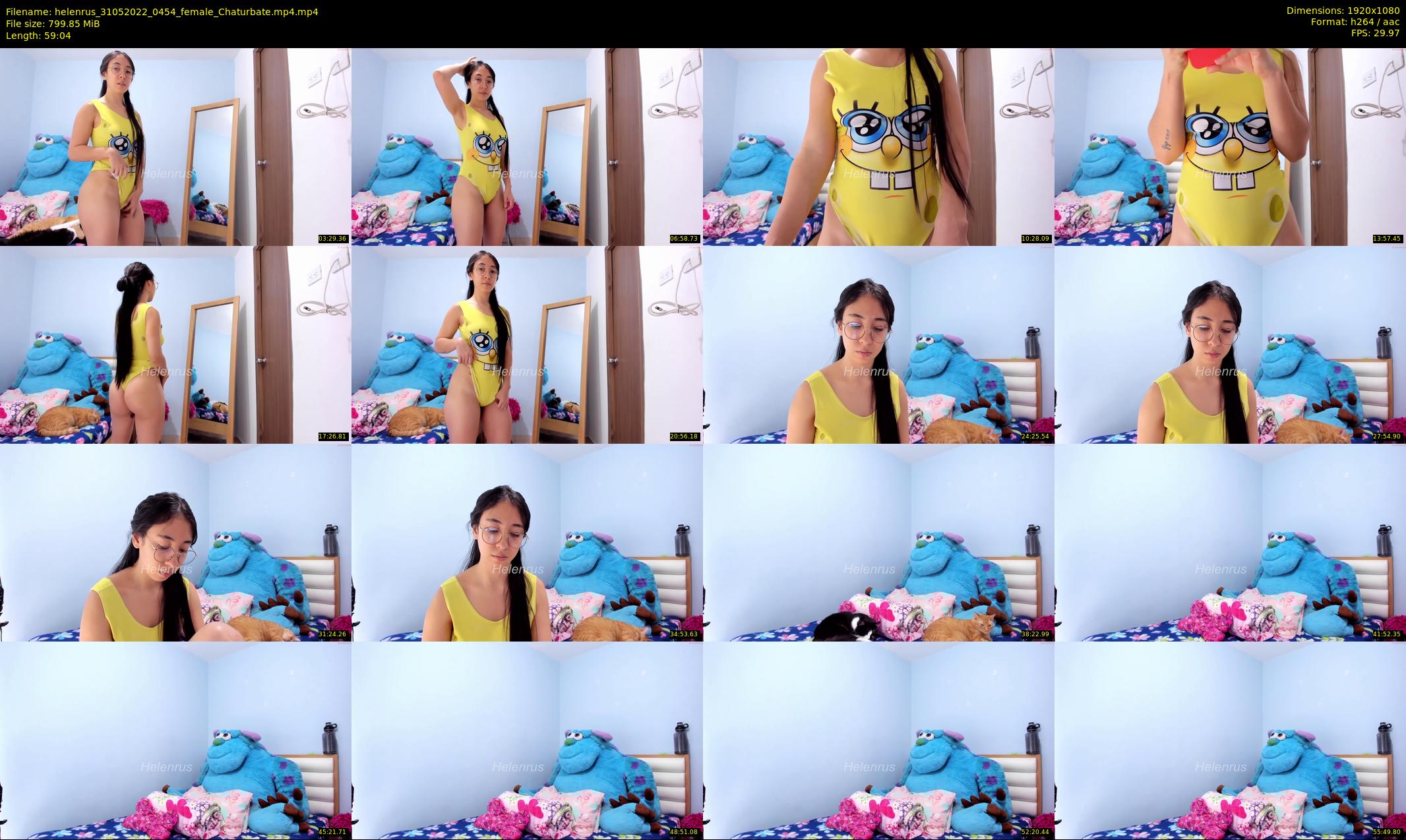 helenrus — 60 minute Chaturbate female cam show recording, 1080p, May 31, 2022