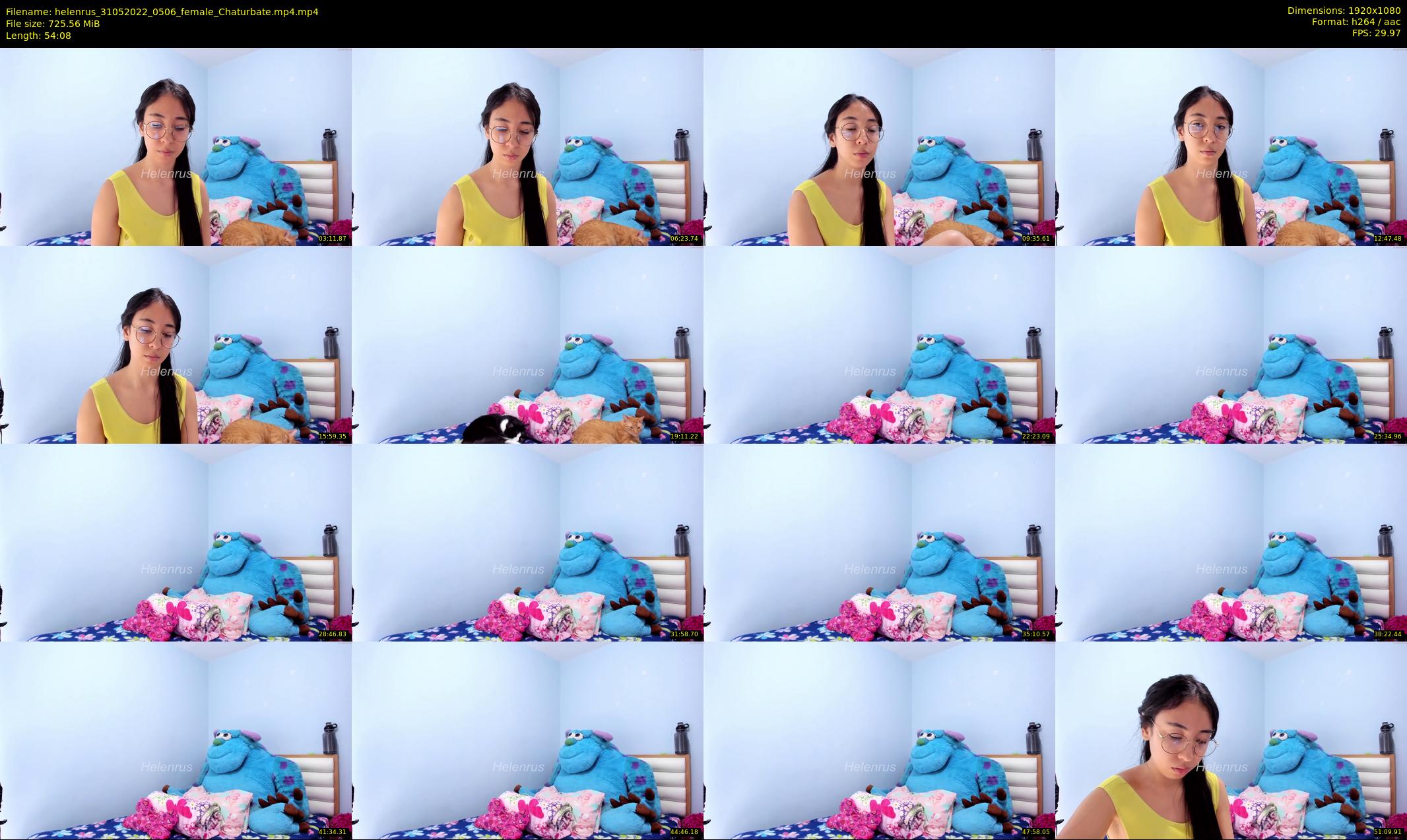 helenrus — 55 minute Chaturbate female cam show recording, 1080p, May 31, 2022
