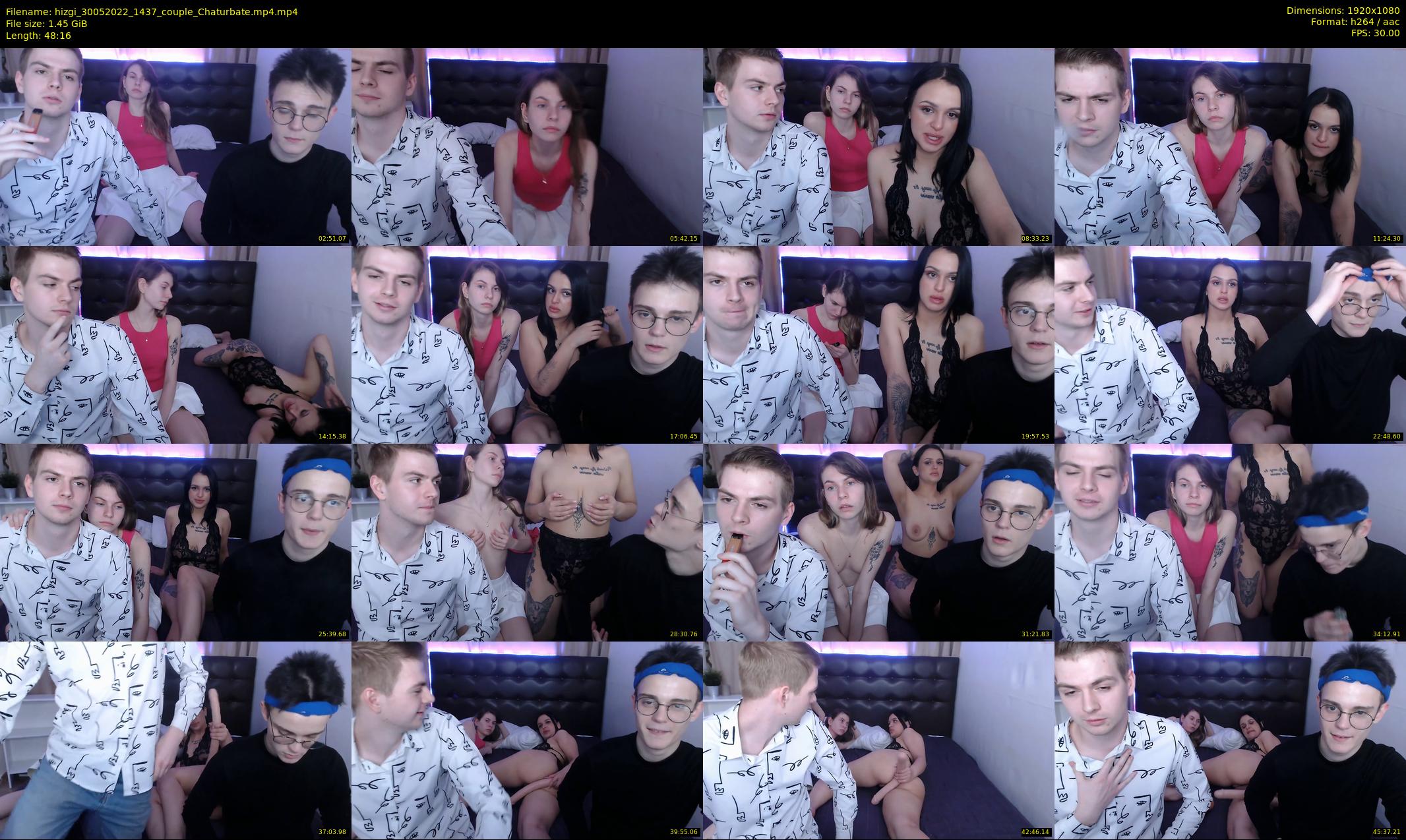 hizgi — 49 minute Chaturbate couple cam show recording, 1080p, May 30, 2022