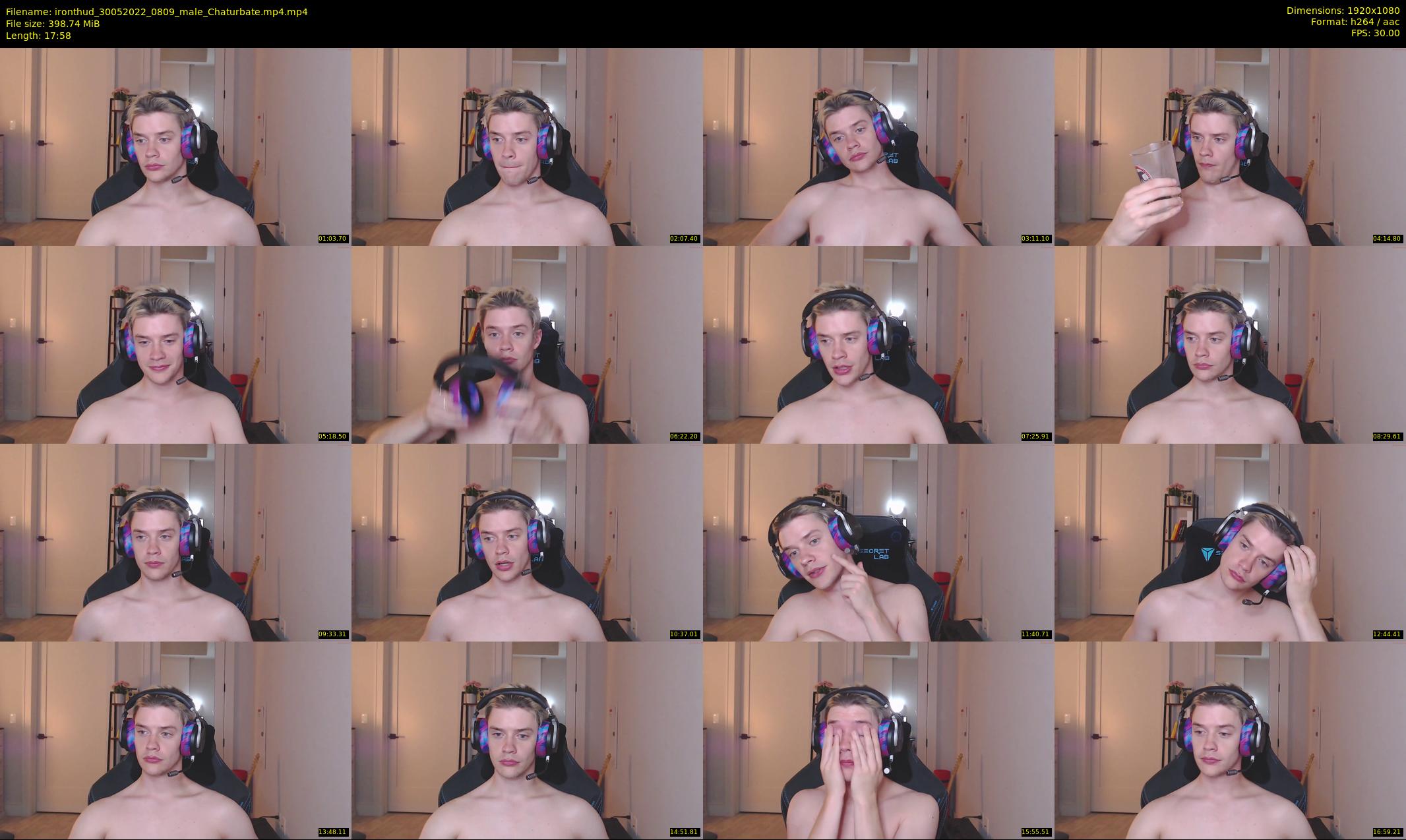 ironthud — 18 minute Chaturbate male cam show recording, 1080p, May 30, 2022