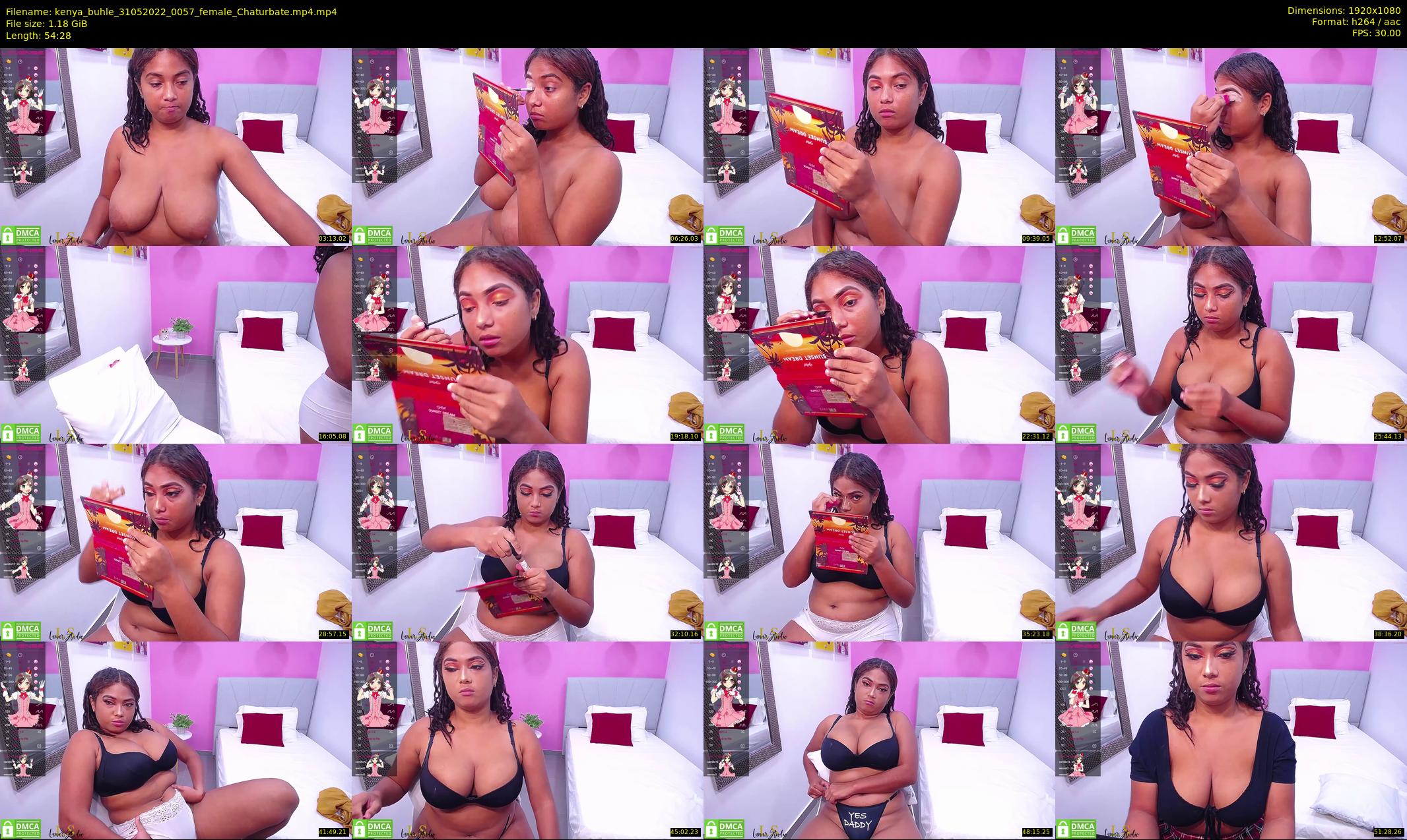 kenya_buhle — 55 minute Chaturbate female cam show recording, 1080p, May 31, 2022
