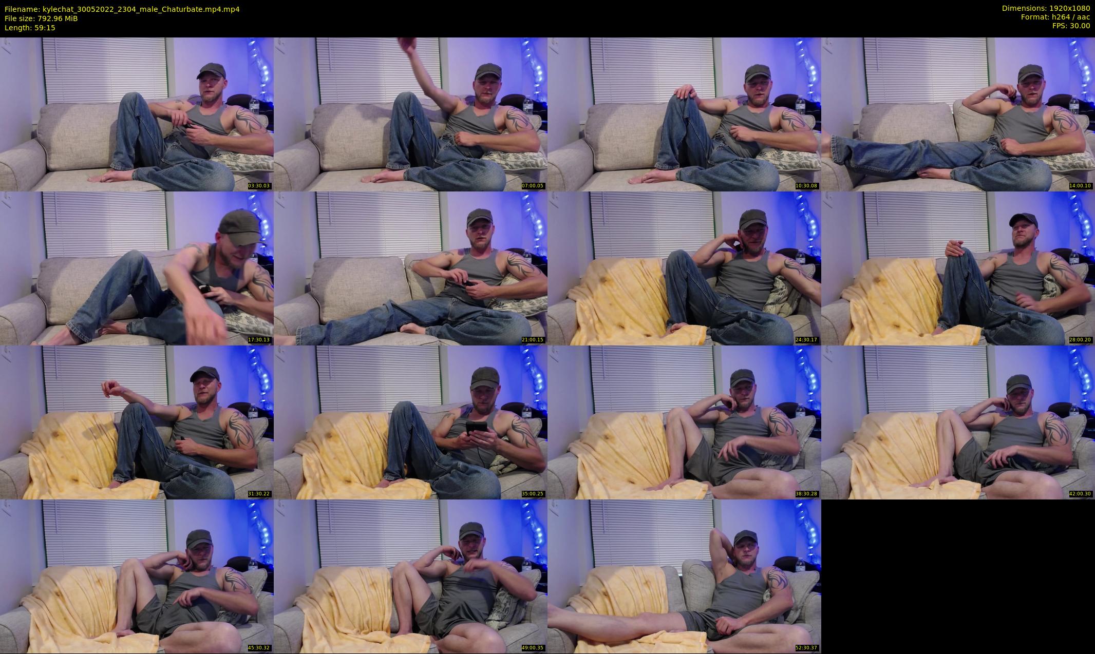 kylechat — 60 minute Chaturbate male cam show recording, 1080p, May 30, 2022