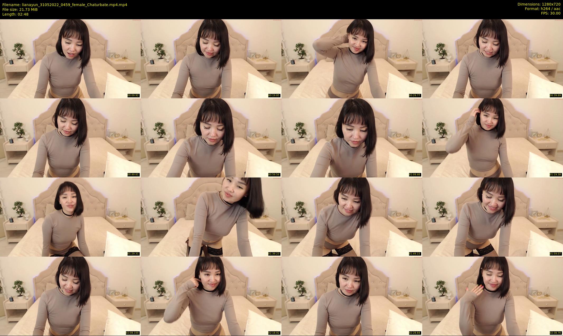 lianayun — 3 minute Chaturbate female cam show recording, 720p, May 31, 2022