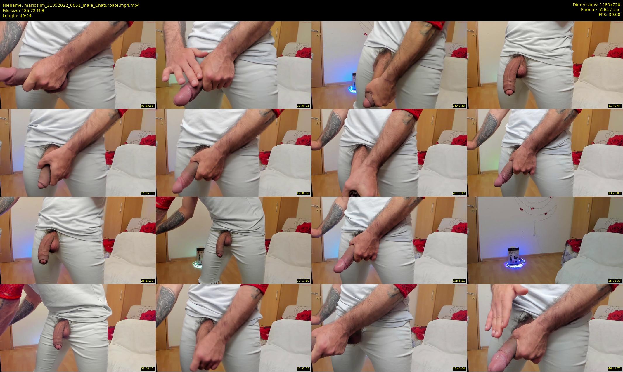 marioslim — 50 minute Chaturbate male cam show recording, 720p, May 31, 2022
