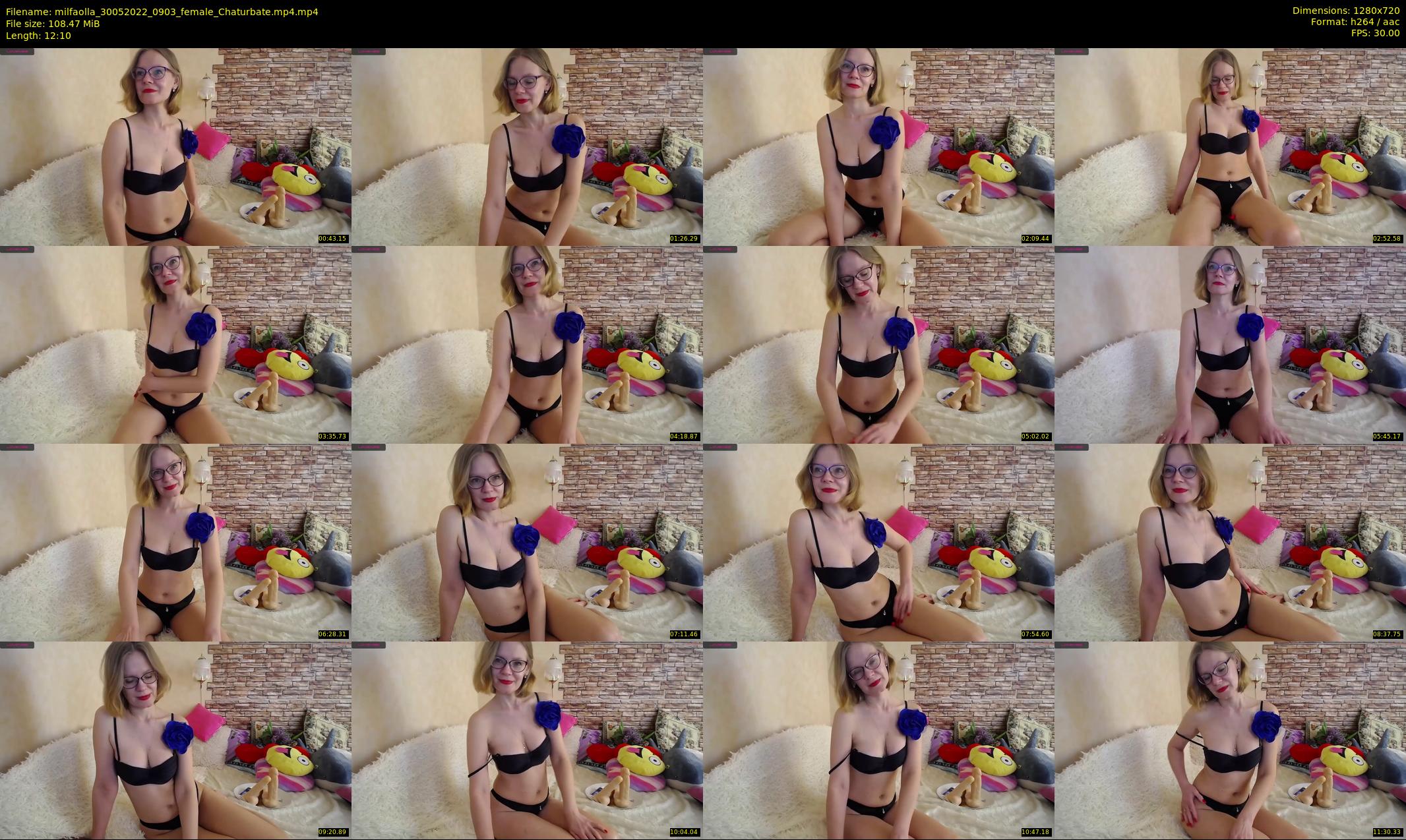 milfaolla — 13 minute Chaturbate female cam show recording, 720p, May 30, 2022