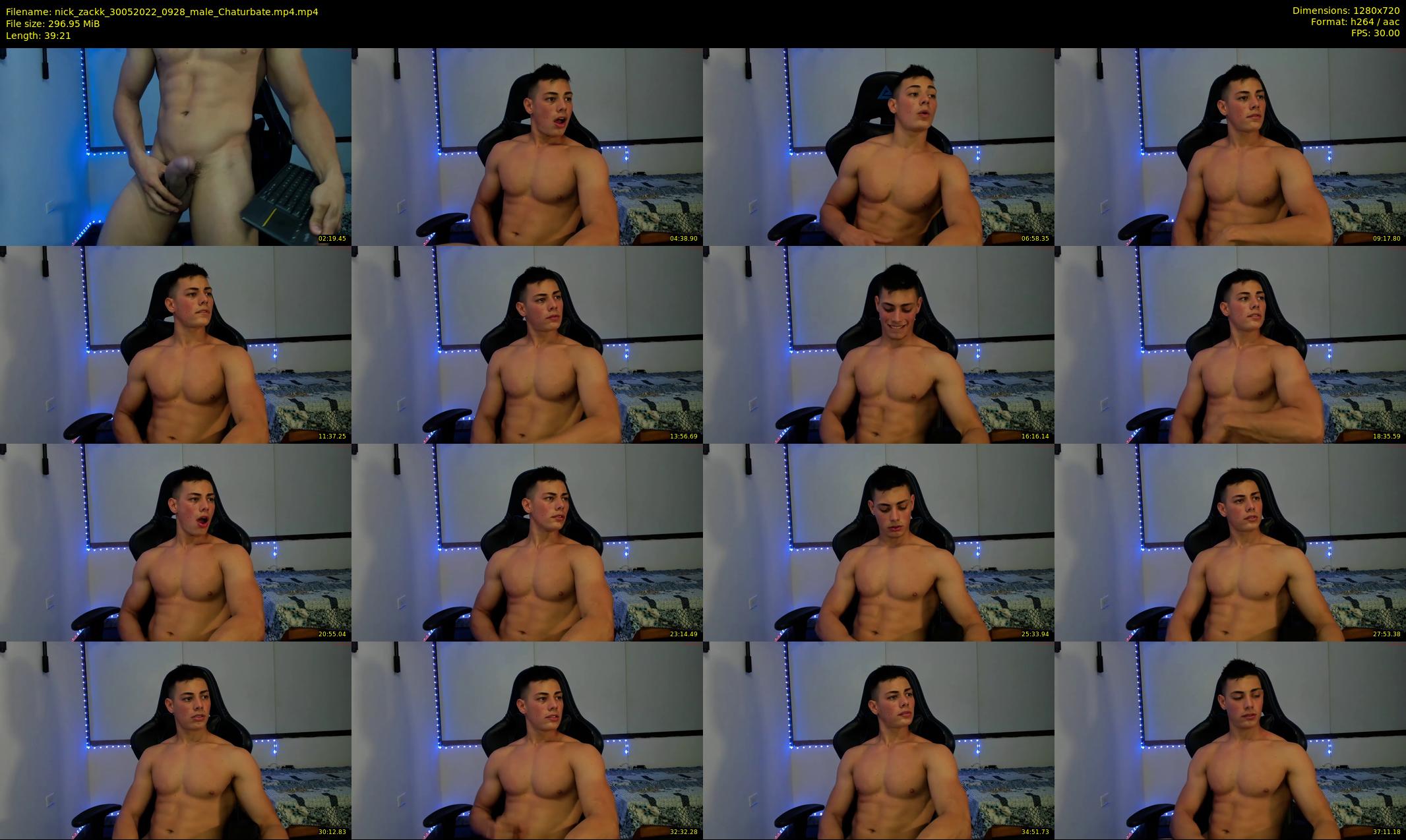 nick_zackk — 40 minute Chaturbate male cam show recording, 720p, May 30, 2022