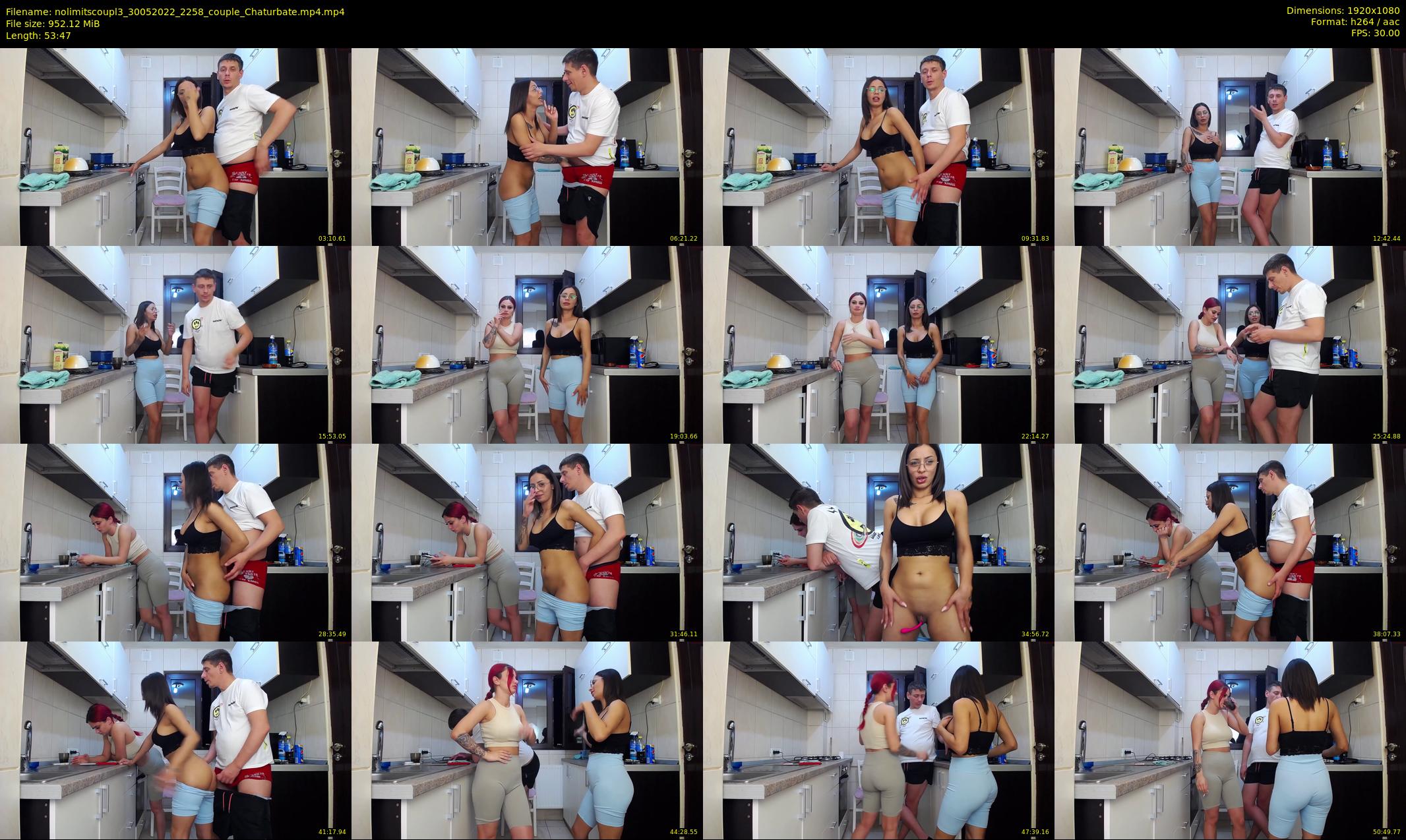 nolimitscoupl3 — 54 minute Chaturbate couple cam show recording, 1080p, May 30, 2022
